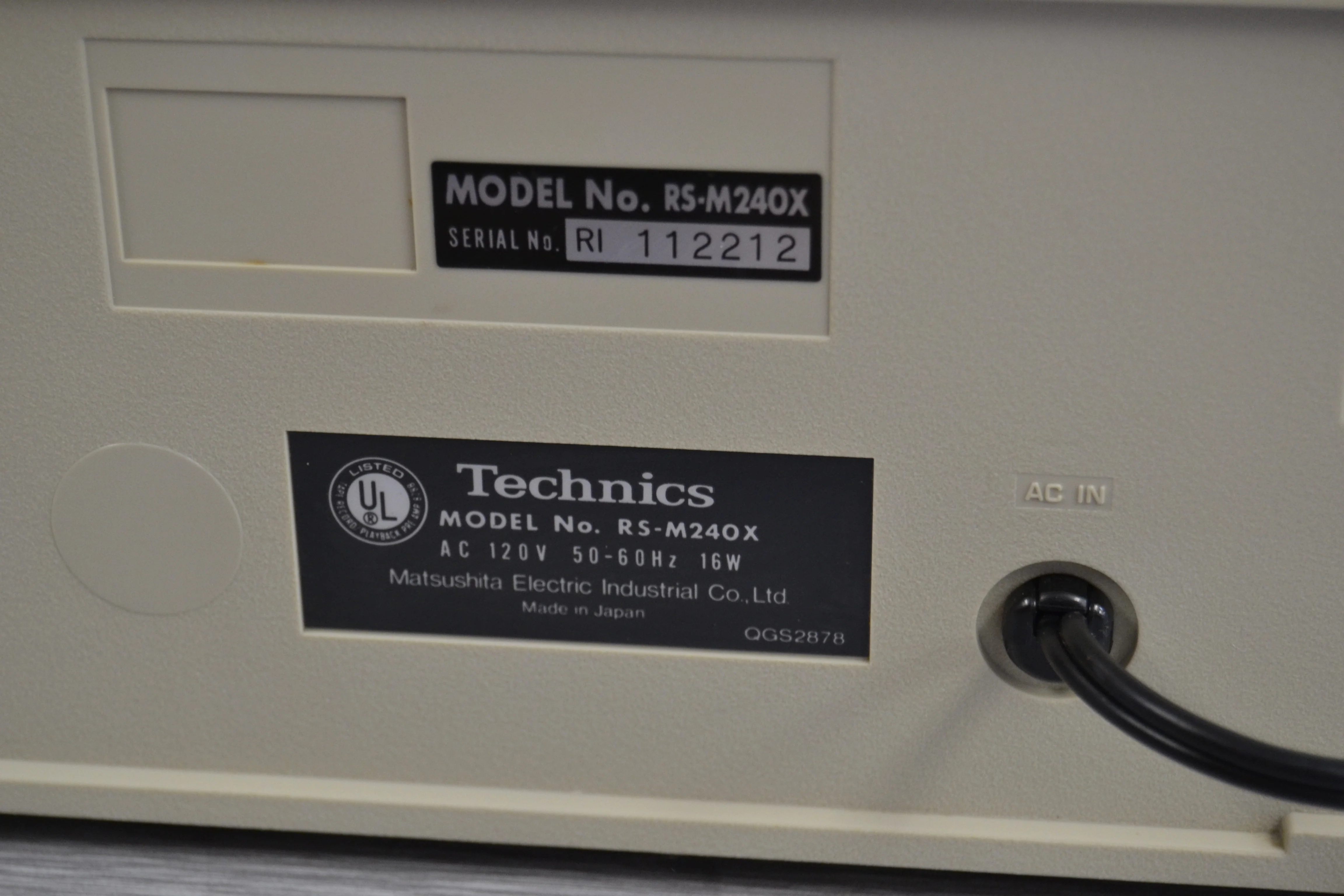Technics RS-M240X Single Cassette Deck * DBX - Image 15