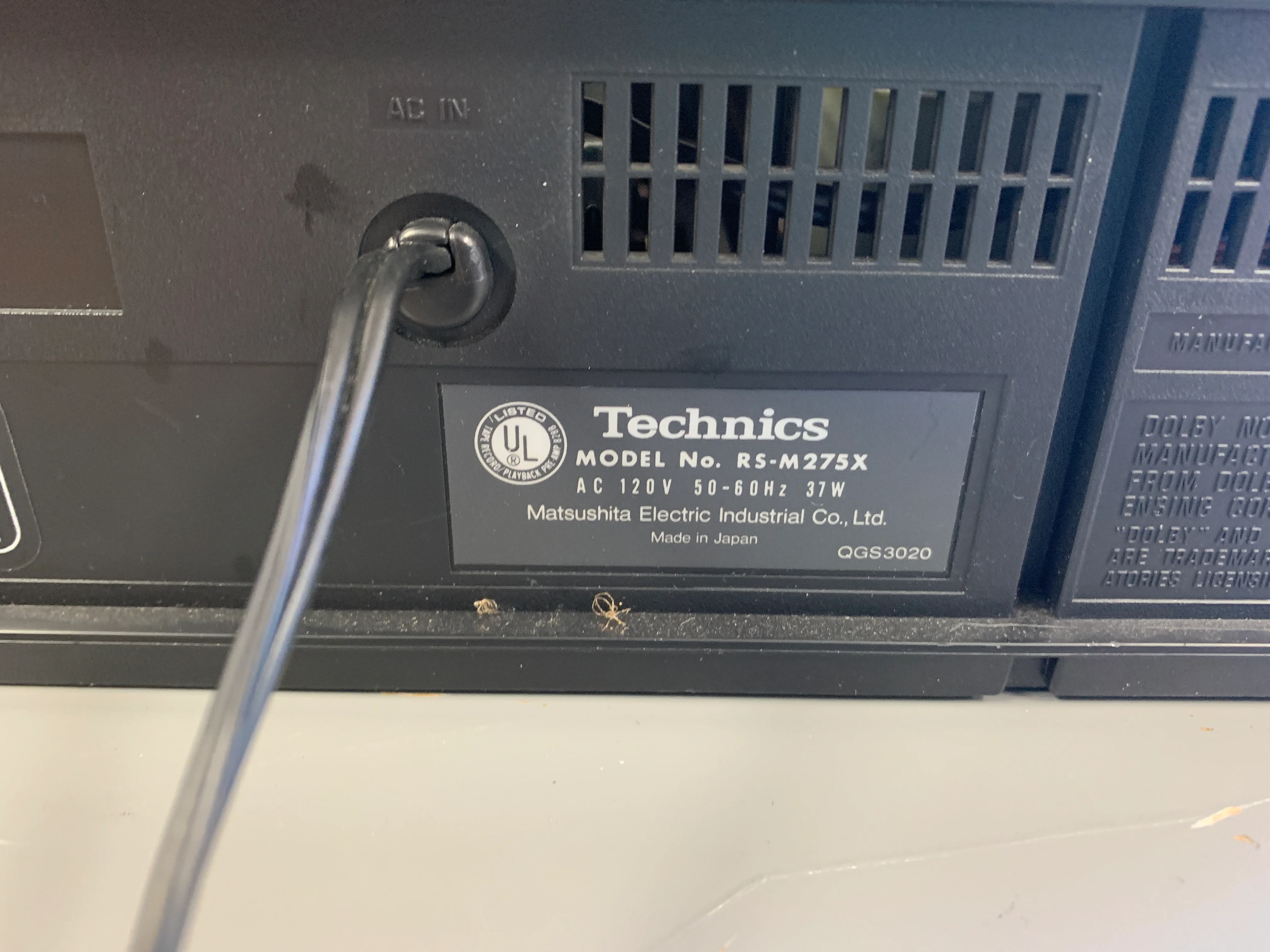 Technics RS-M275X Single Cassette Deck * DBX * Fully Restored * Recapped - Image 17