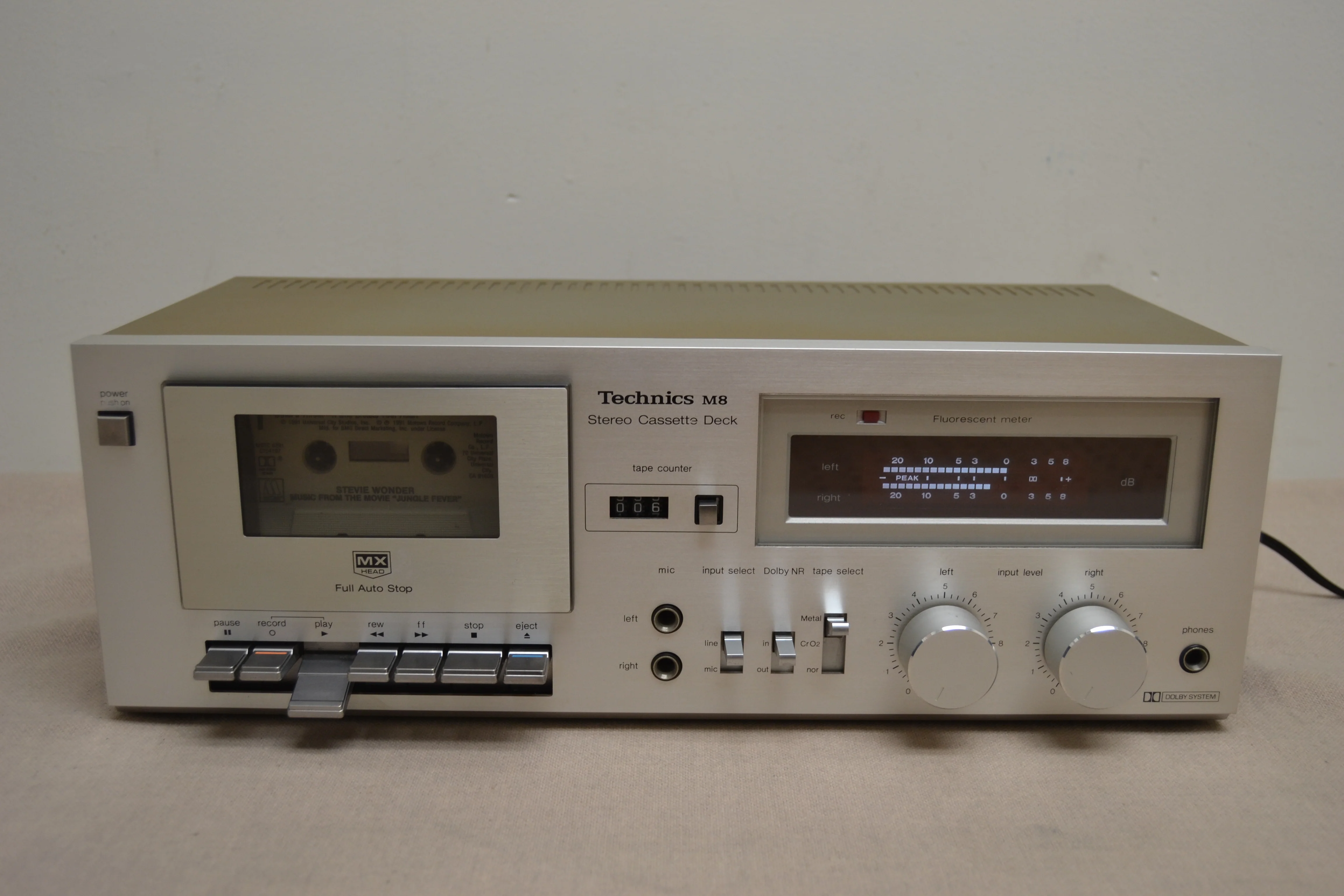 Technics RS-M8 Single Cassette Deck * Fully Serviced * New Belts
