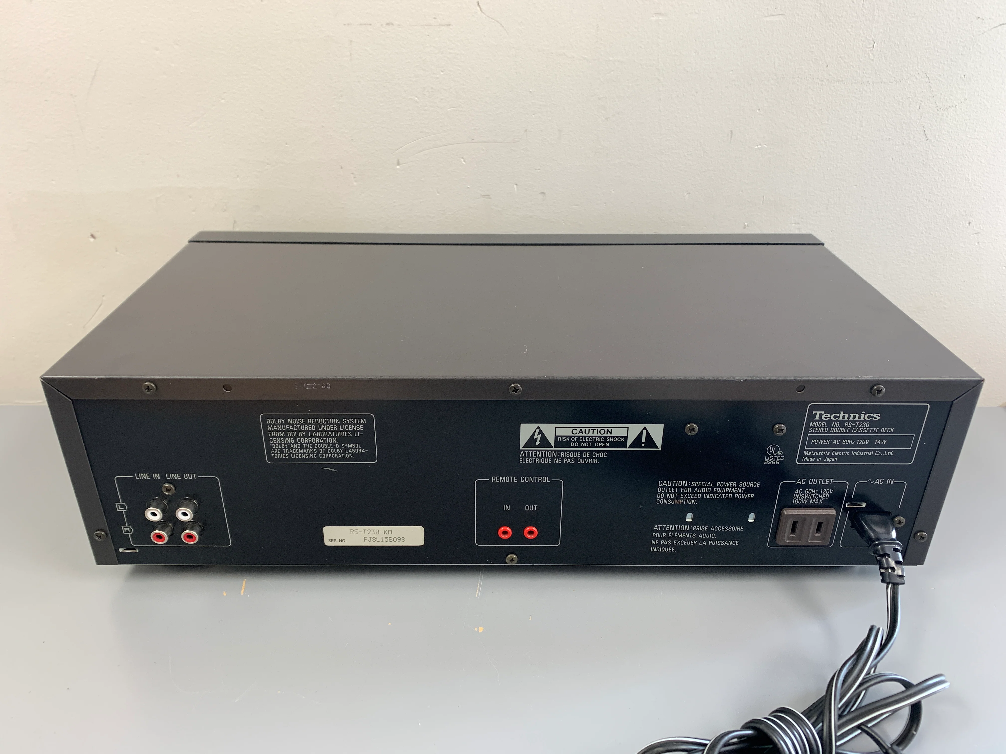 Technics RS-T230 Double Cassette Deck - Image 8