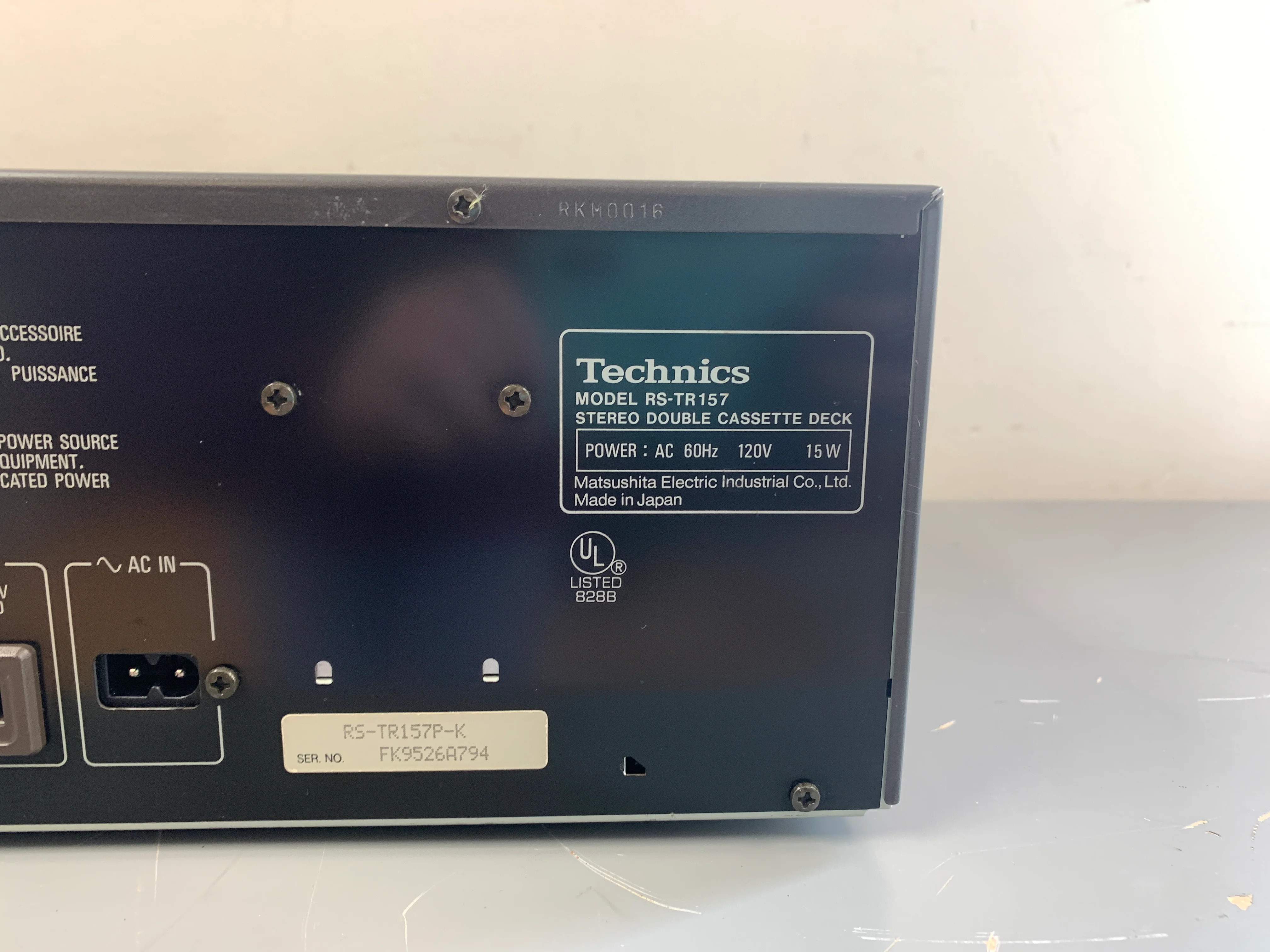 Technics RS-TR157 Double Cassette Deck - Image 11