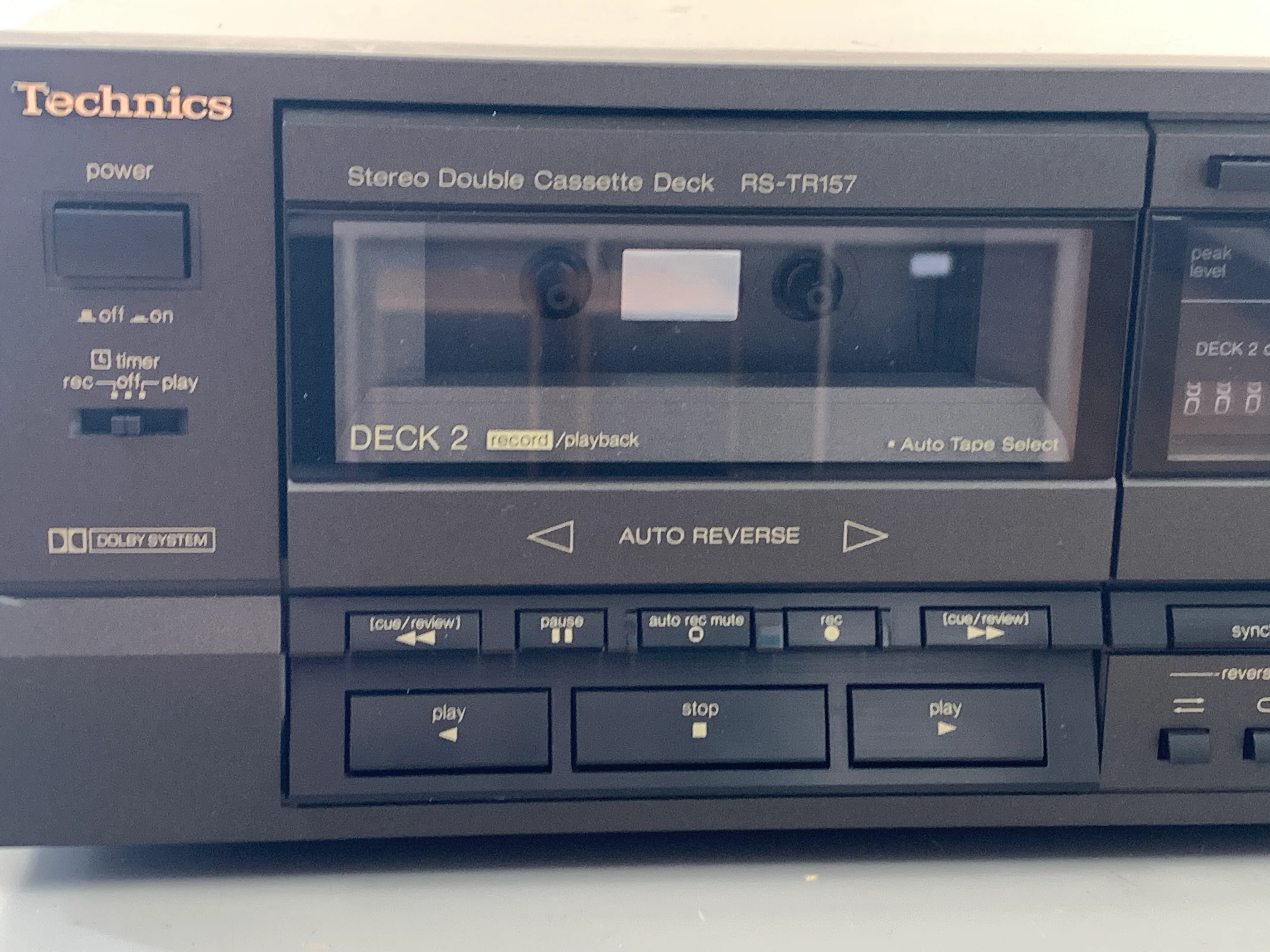 Technics RS-TR157 Double Cassette Deck - Image 2