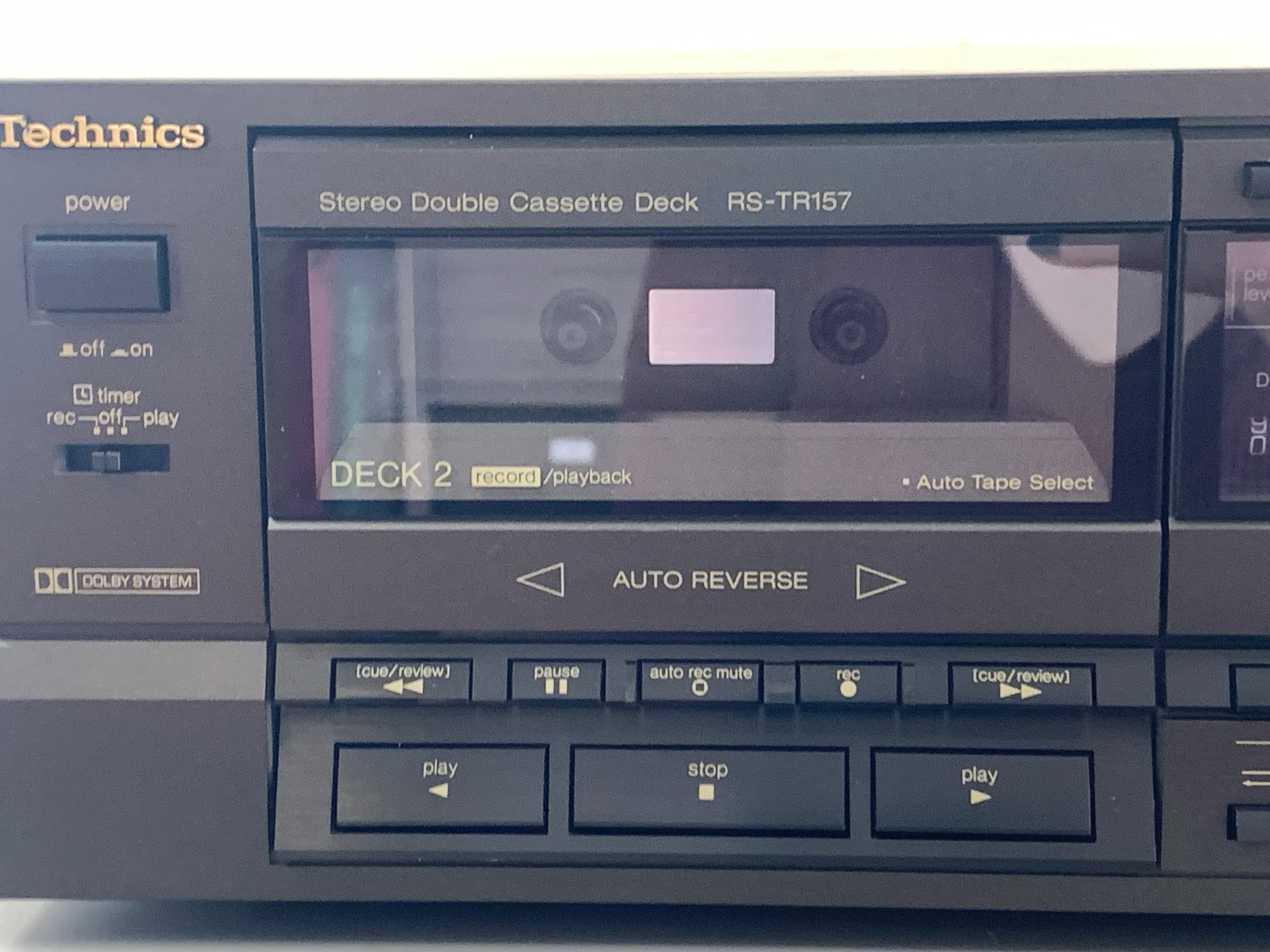 Technics RS-TR157 Double Cassette Deck - Image 3