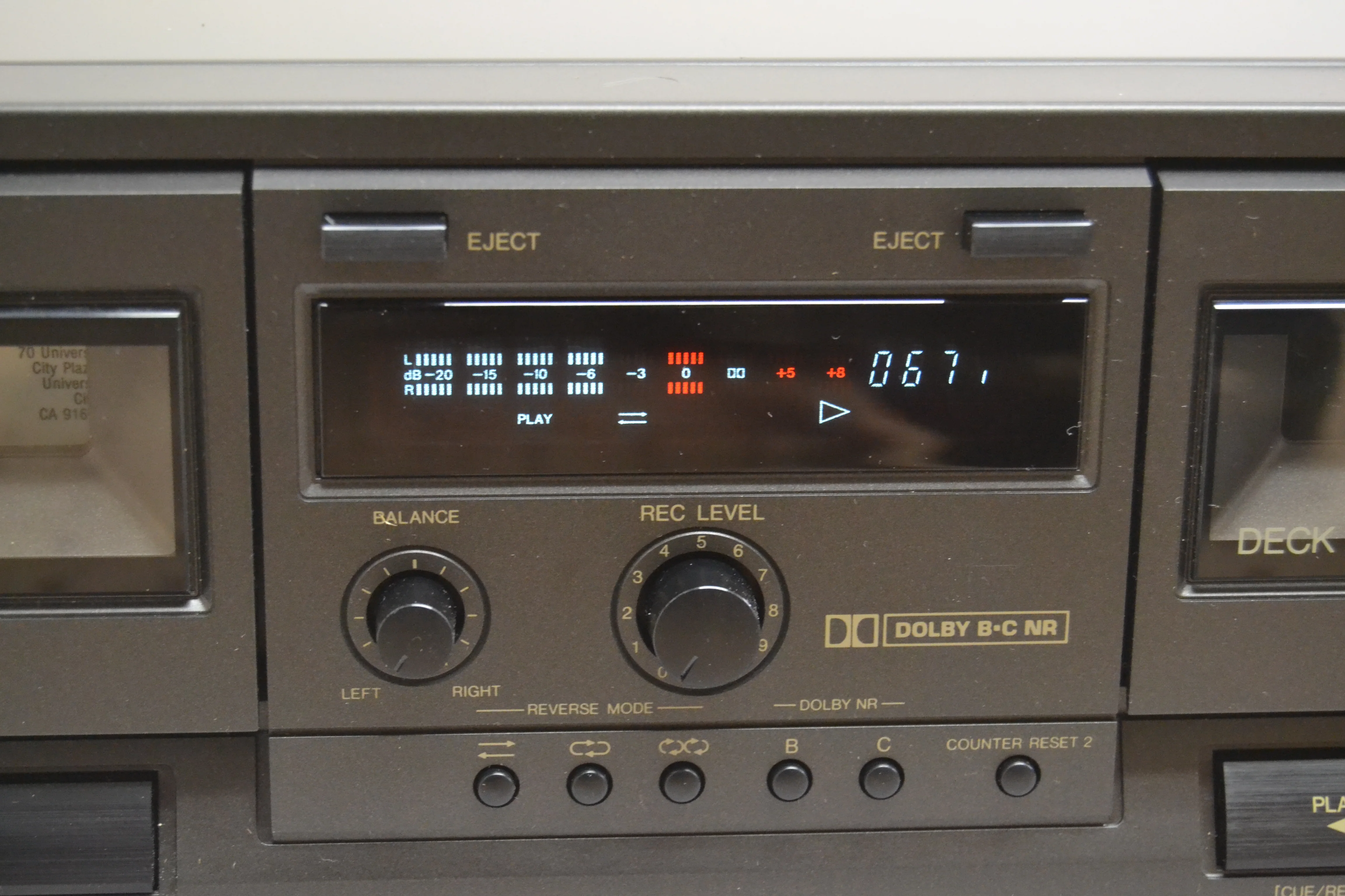 Technics RS-TR210 Double Cassette Deck * Fully Serviced * New Belts - Image 9