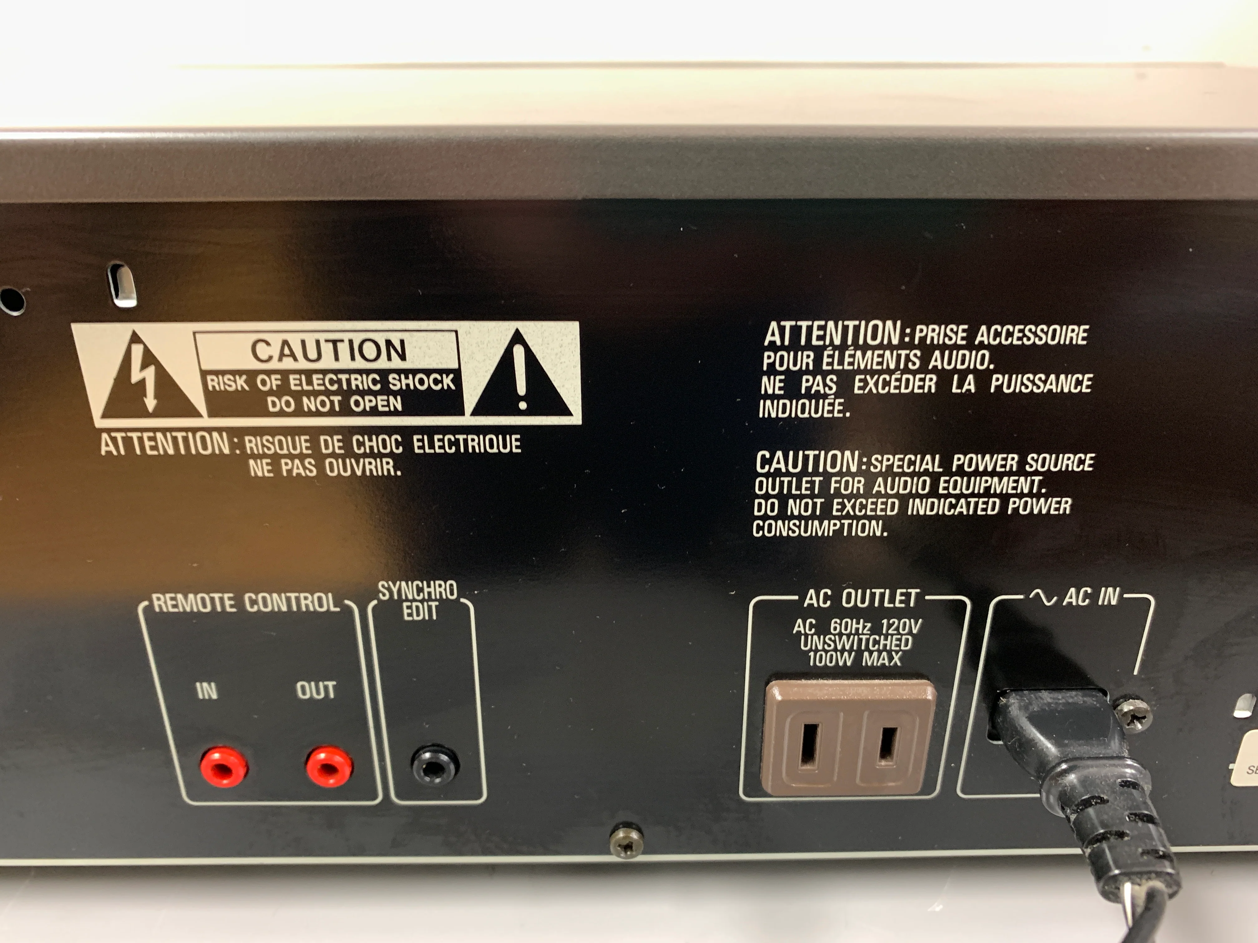 Technics RS-TR265 Double Cassette Deck - Image 11