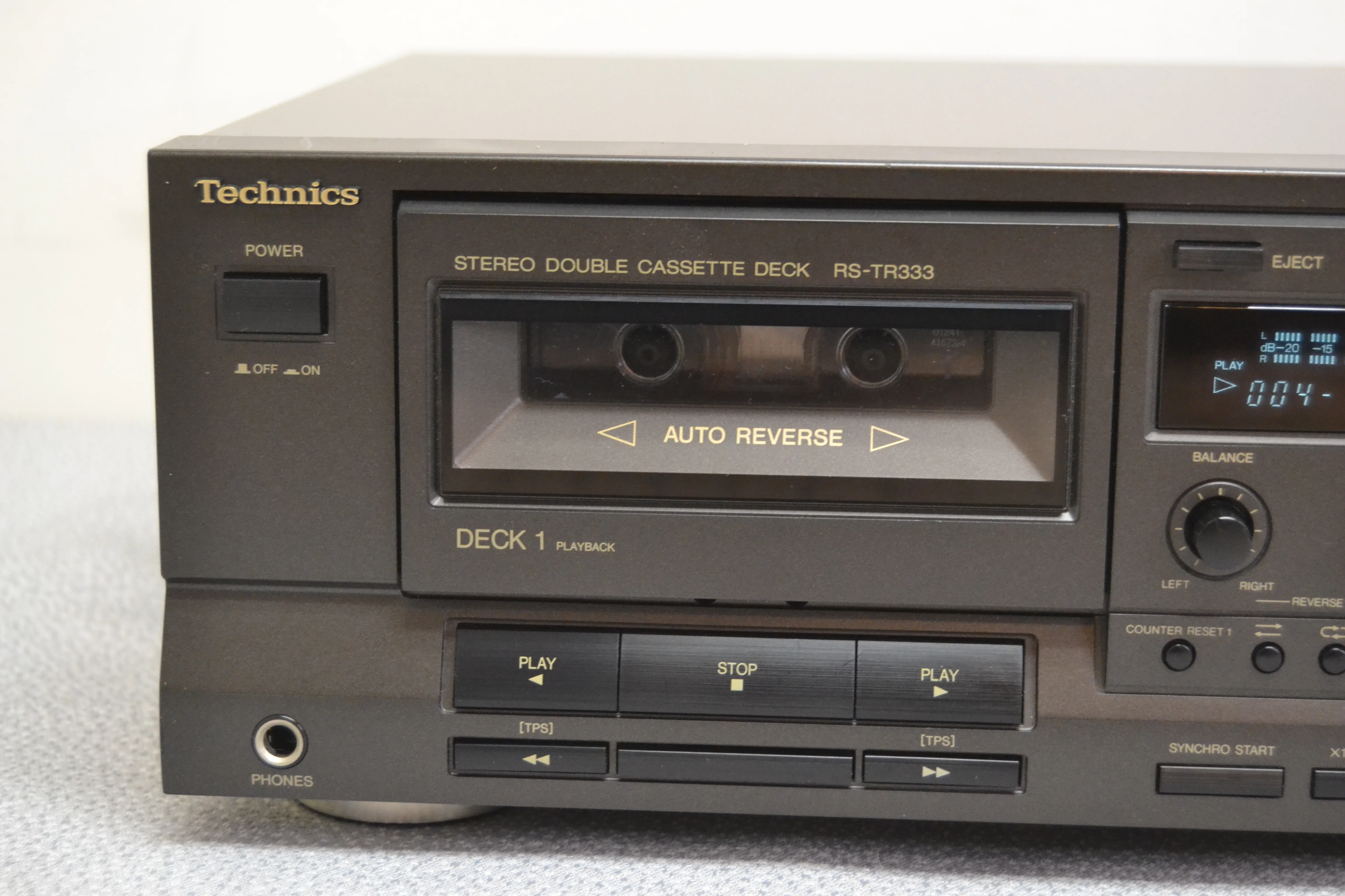 Technics RS-TR333 Double Cassette Deck * Fully Serviced * New Belts - Image 2