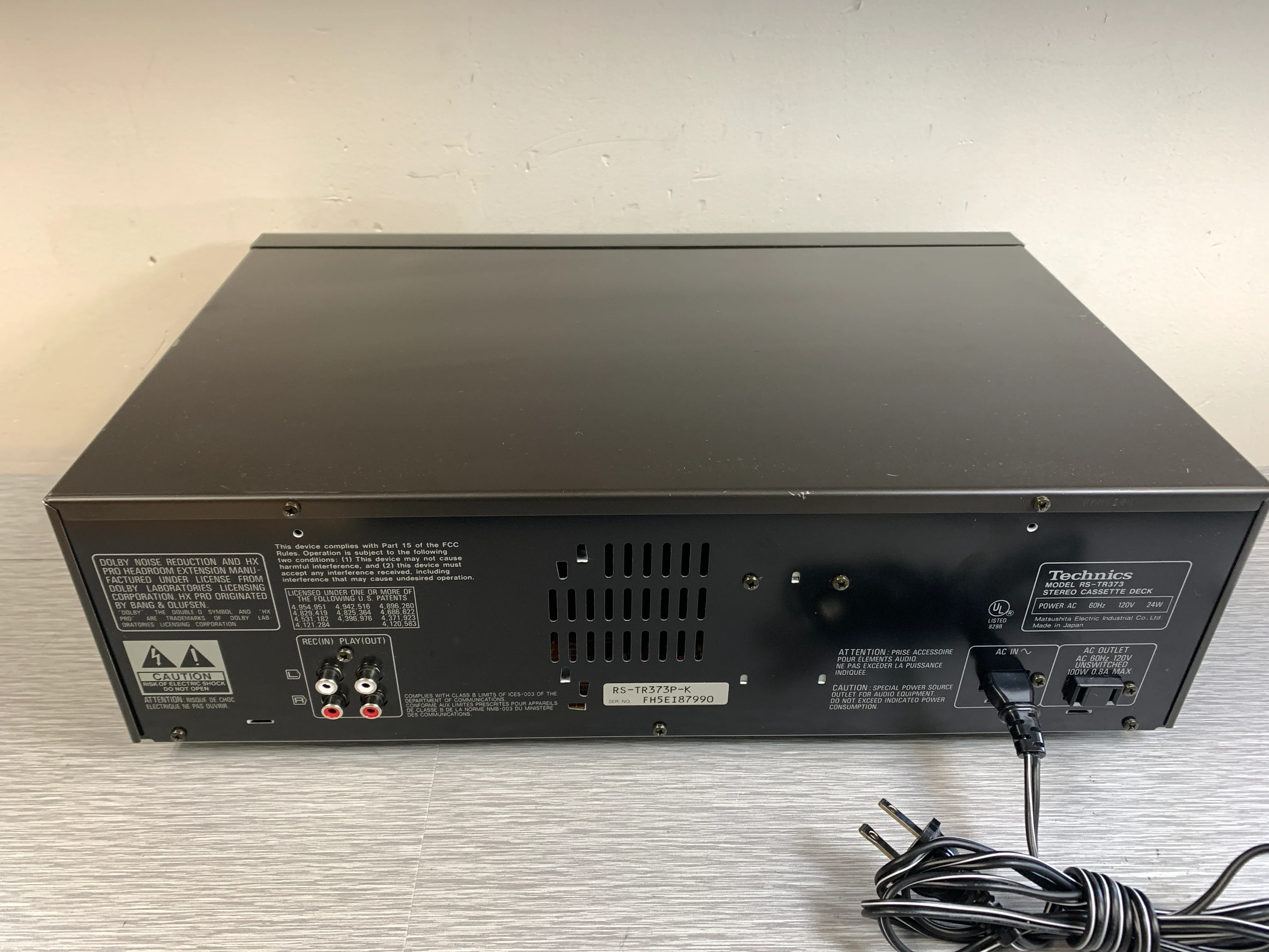 Technics RS-TR373 Double Cassette Deck - Image 10
