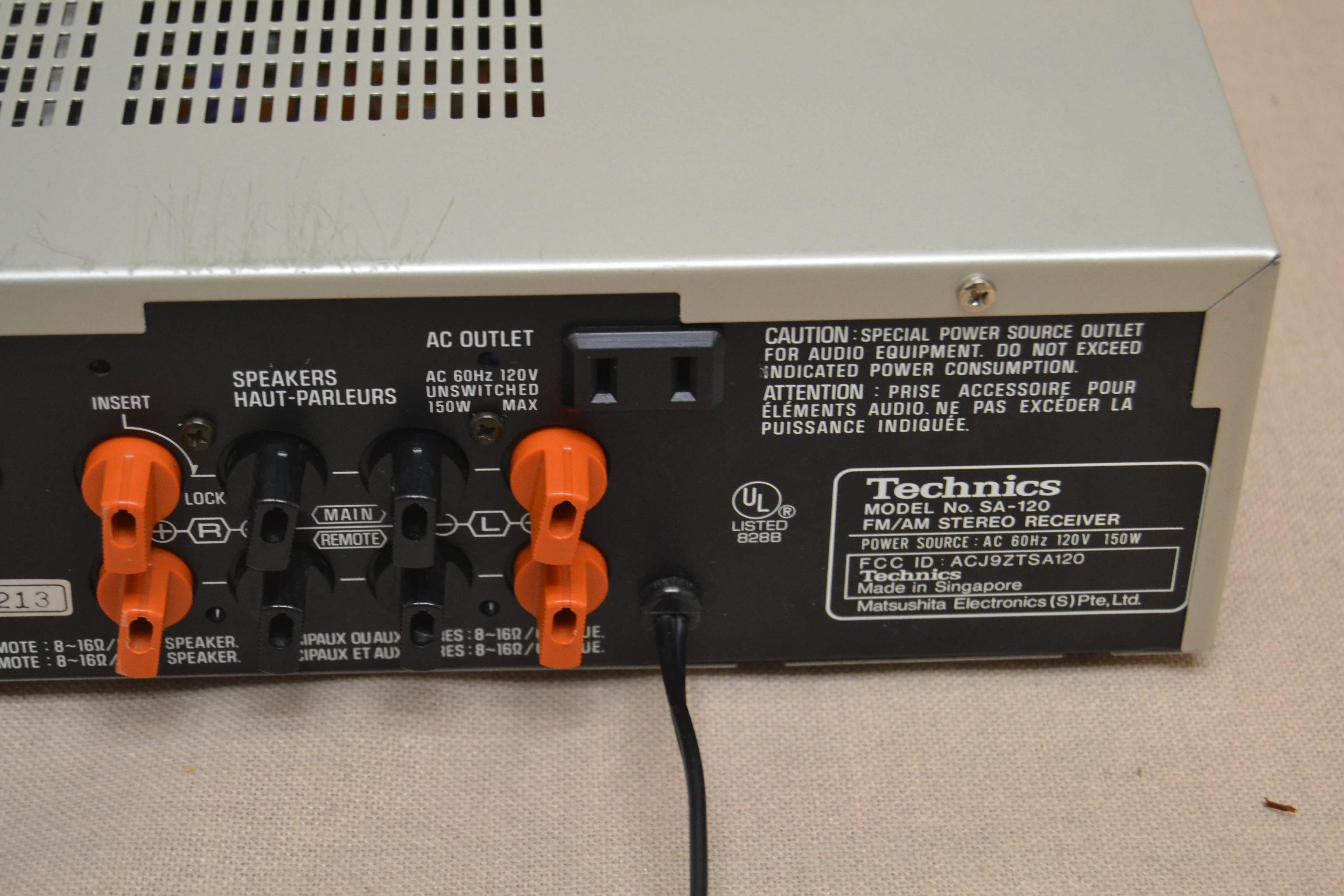 Technics SA-120 Stereo Receiver * 35W RMS * 1984 - Image 12