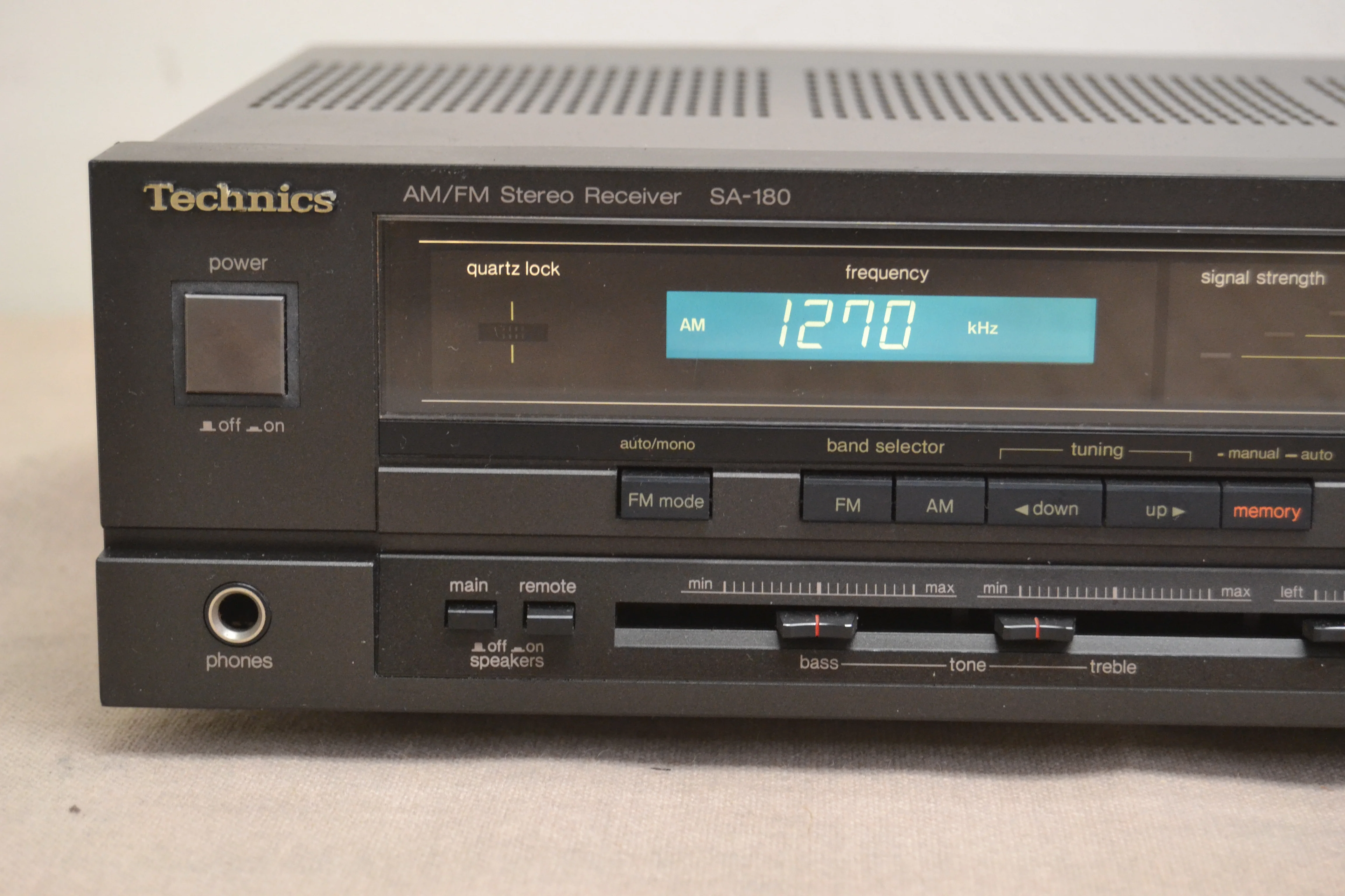 Technics SA-180 Stereo Receiver * 35W RMS * 1987 - Image 2
