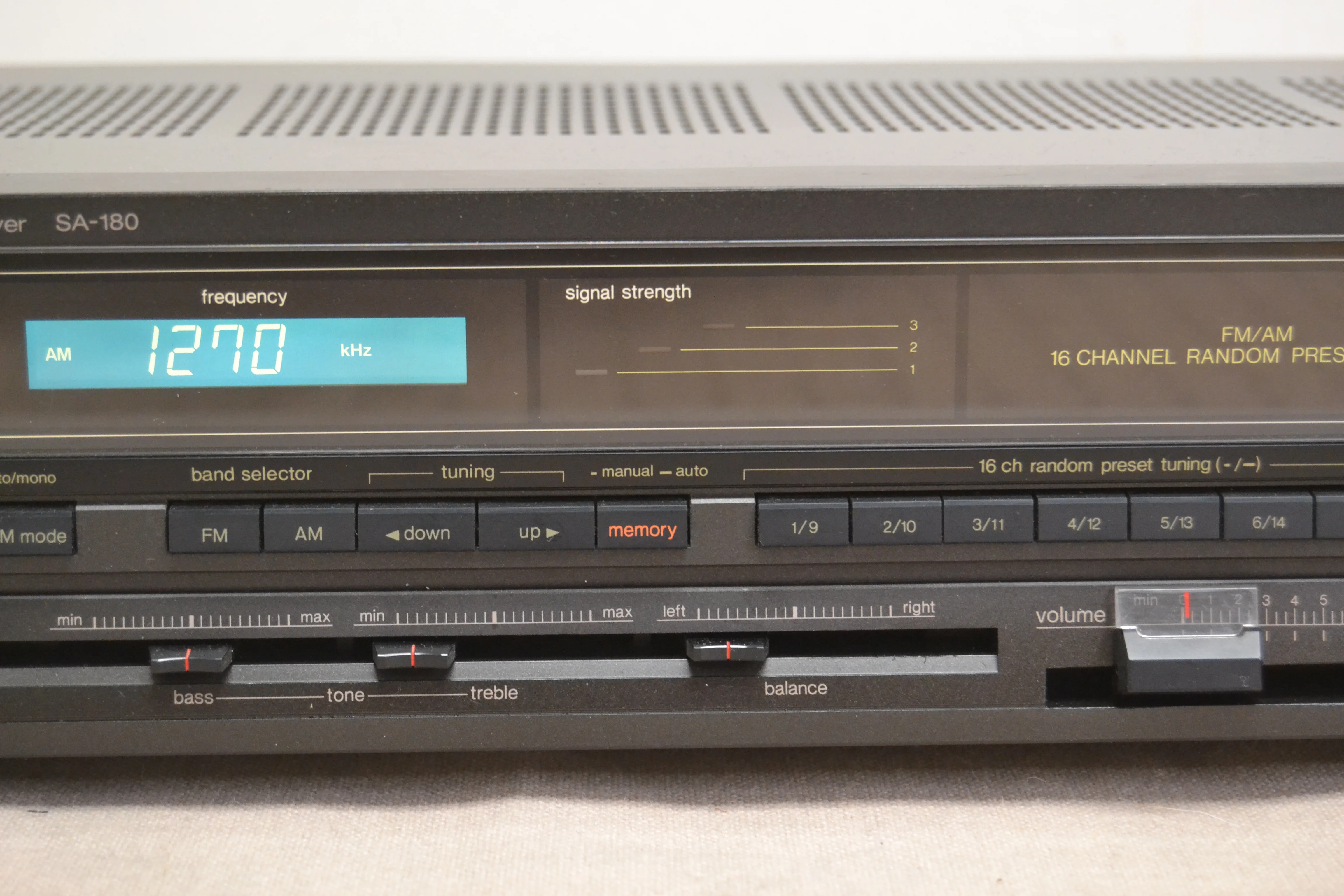 Technics SA-180 Stereo Receiver * 35W RMS * 1987 - Image 3