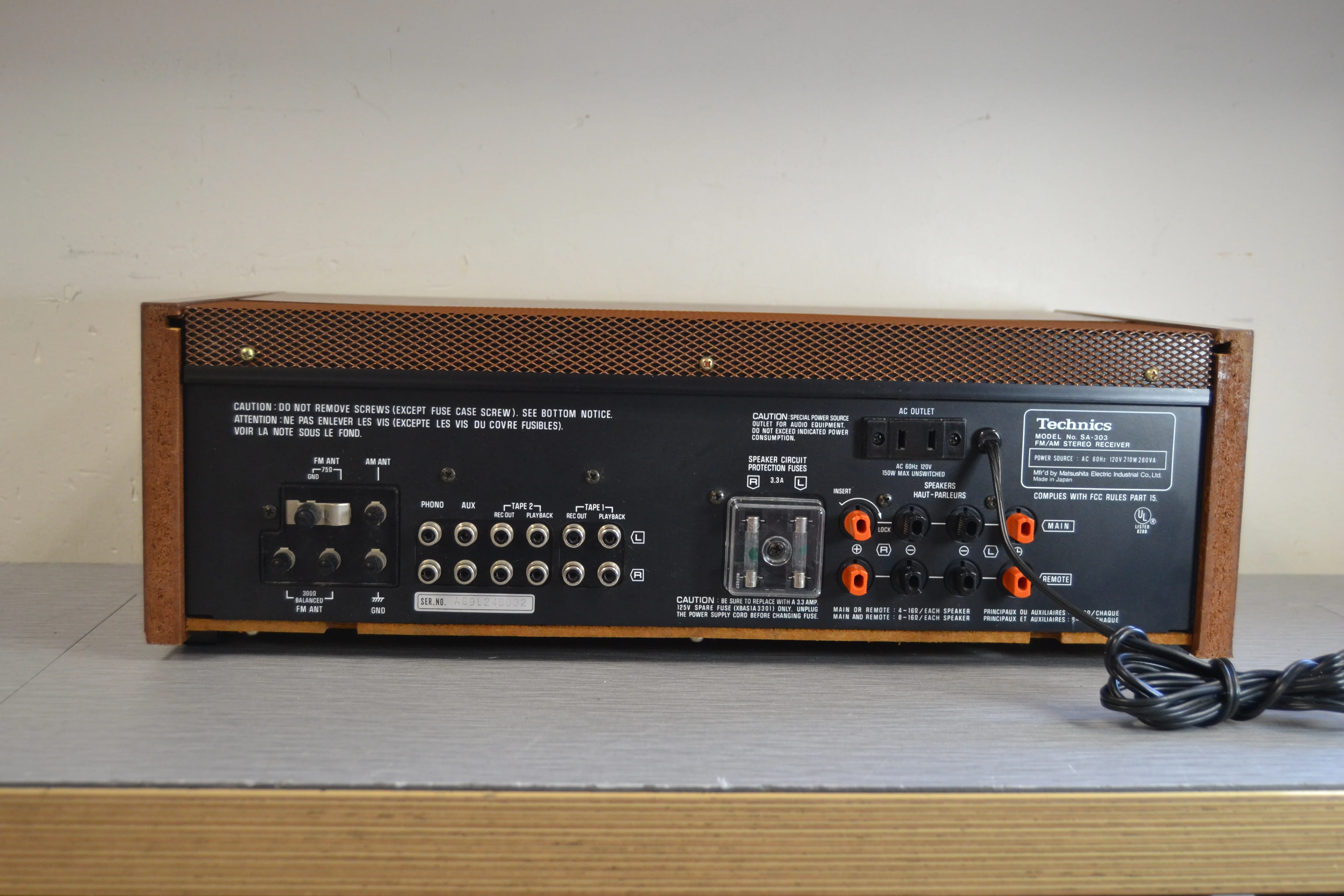 Technics SA-303 Stereo Receiver * 40W RMS * 1979 - Image 8