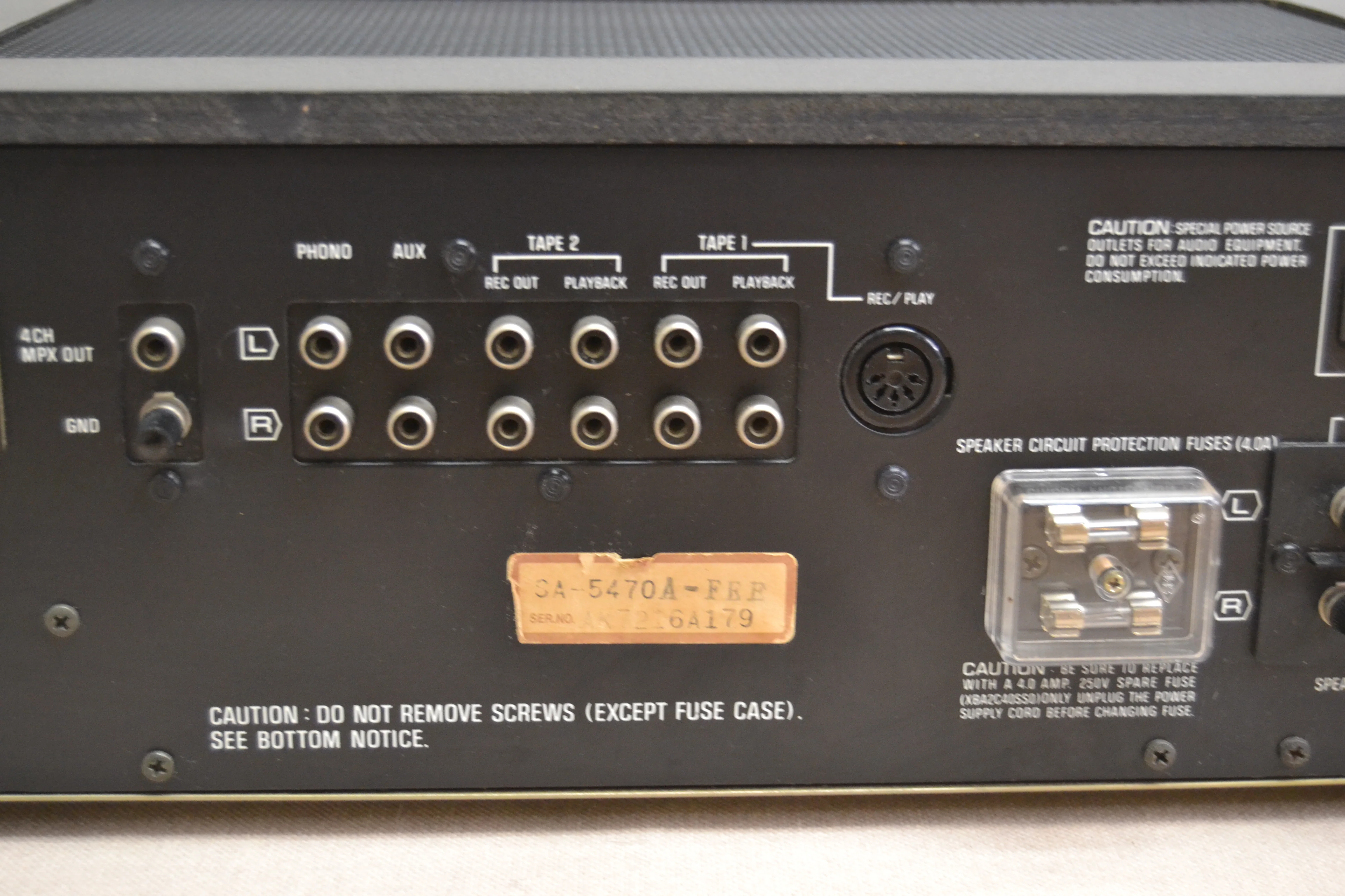 Technics SA-5470A Stereo Receiver * 65W RMS * 1977 * Rare Black Faceplate - Image 15