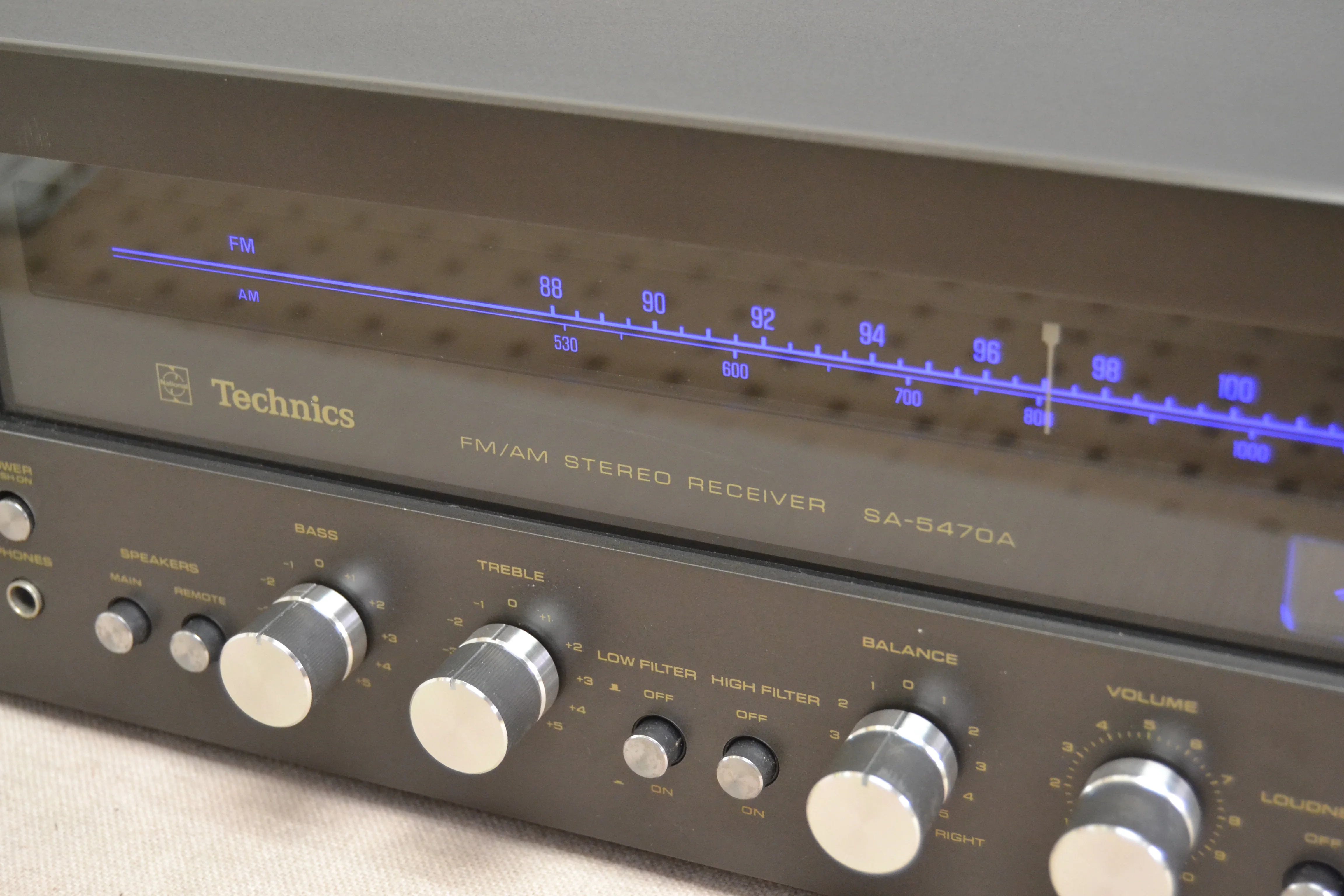 Technics SA-5470A Stereo Receiver * 65W RMS * 1977 * Rare Black Faceplate - Image 5