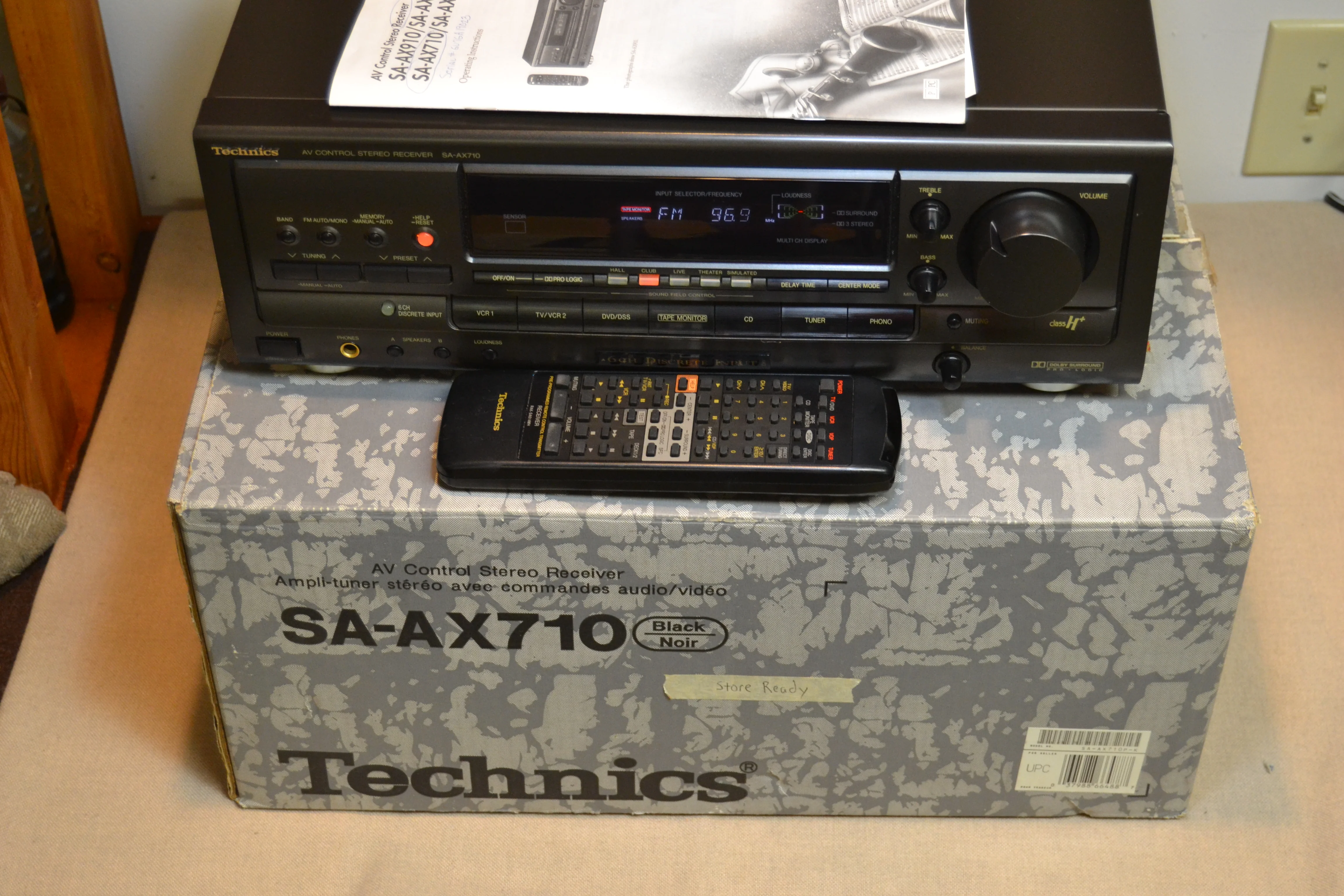 Technics SA-AX710 Stereo Receiver * Manual * Remote * Box - Image 13