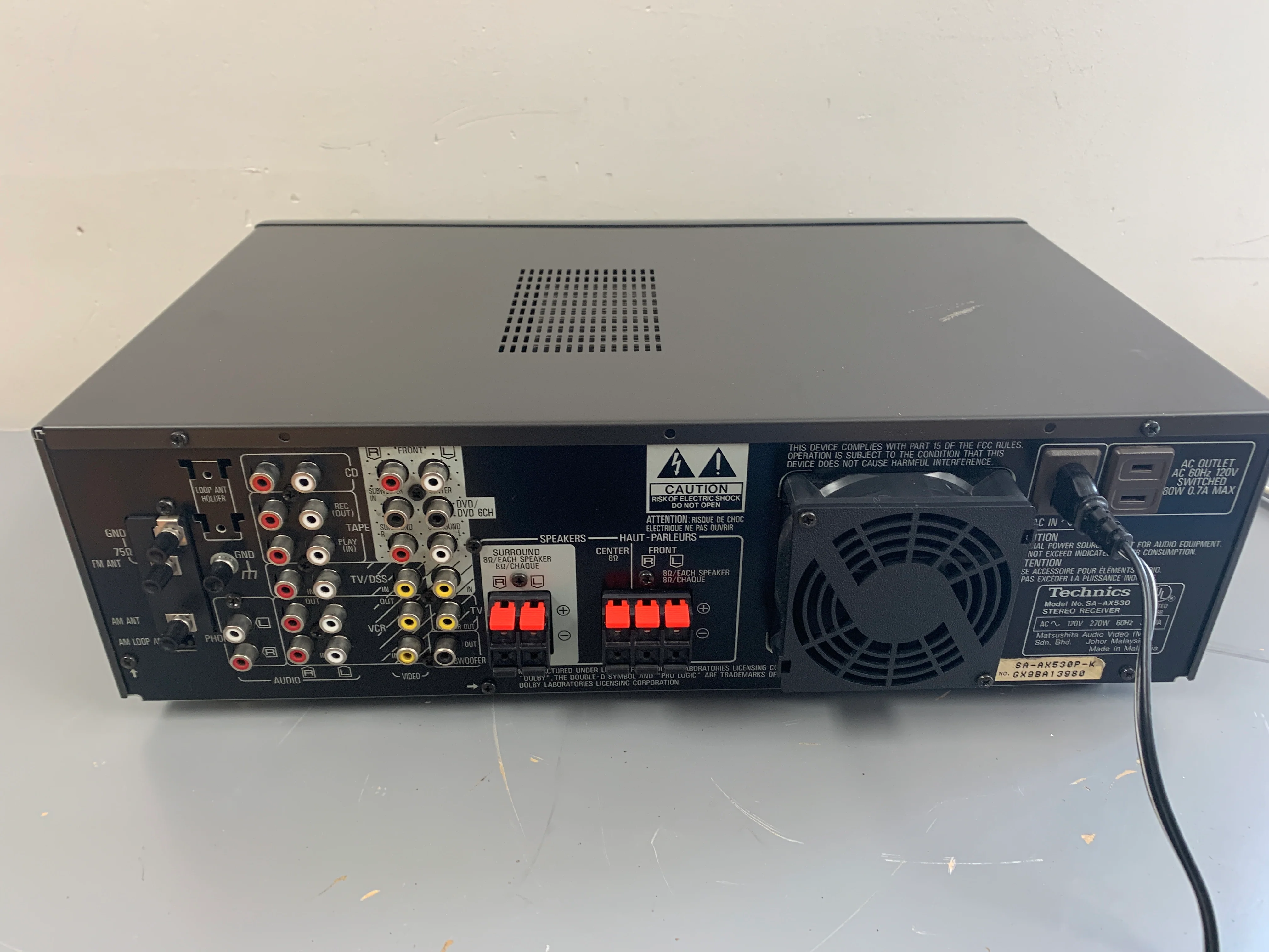 Technics SA-AX530 Stereo Receiver * 80W RMS * 1999 - Image 11