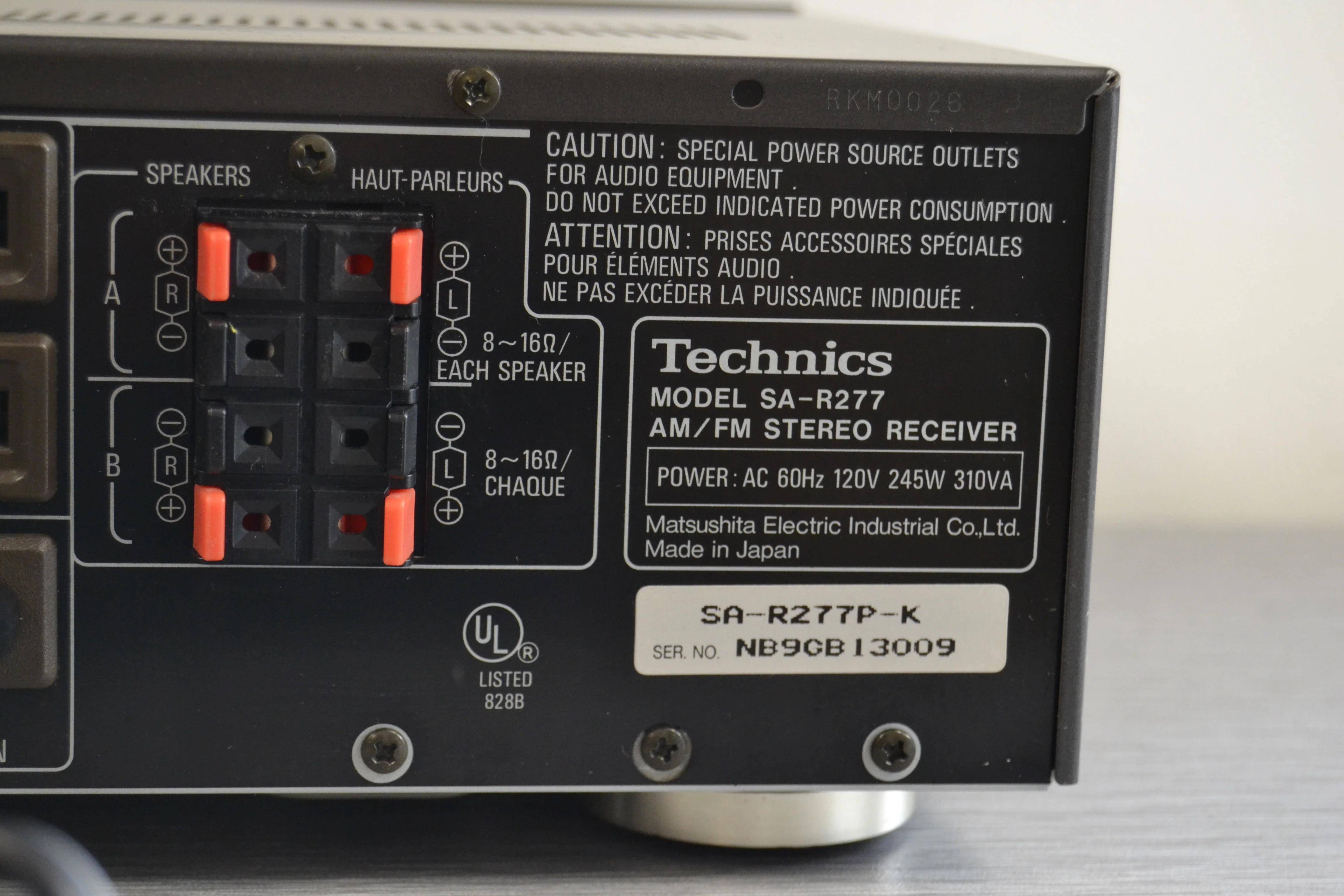 Technics SA-R277 Stereo Receiver - Image 14