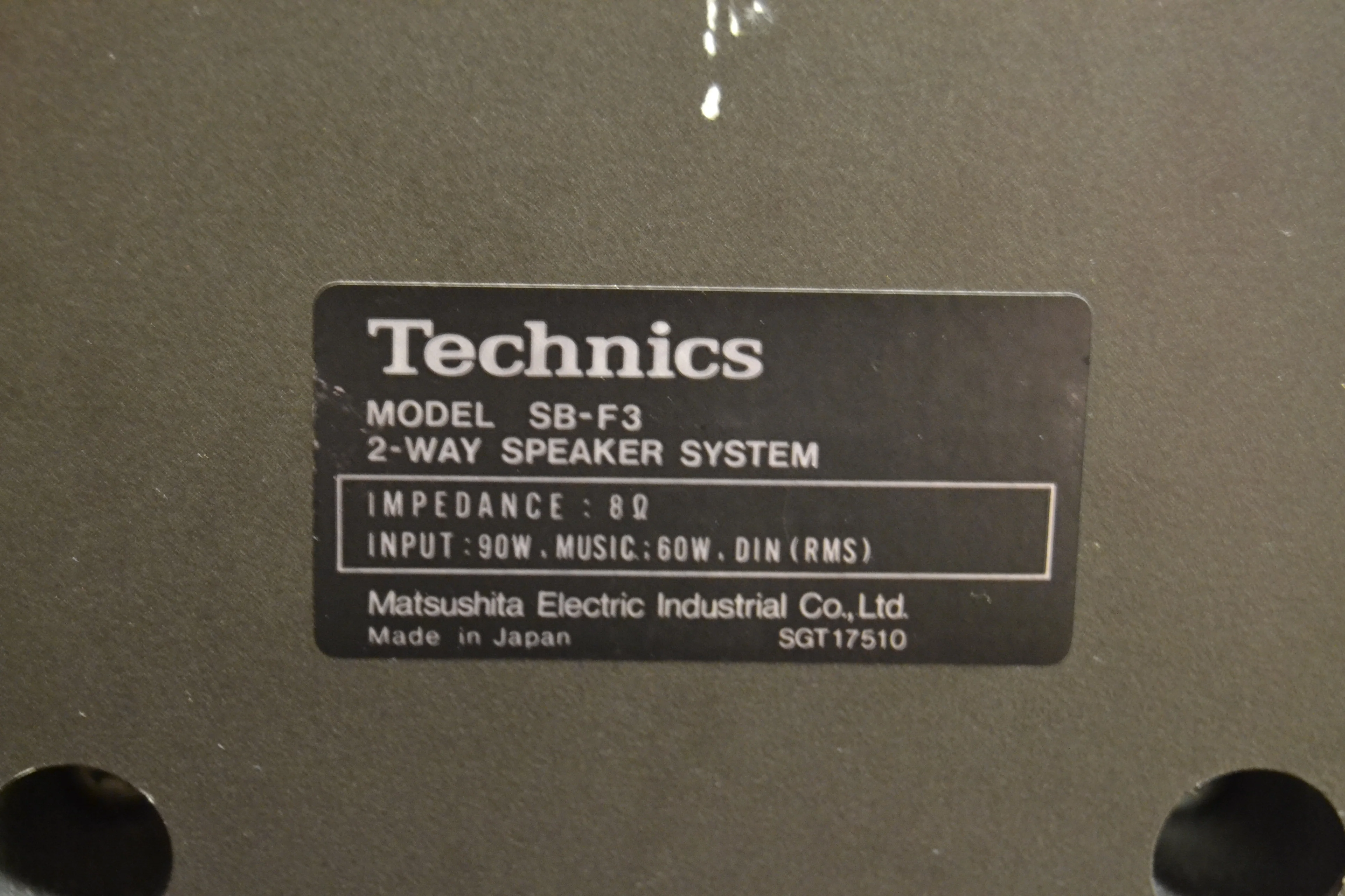 Technics SB-F3 * All metal bookshelf speakers - Image 6