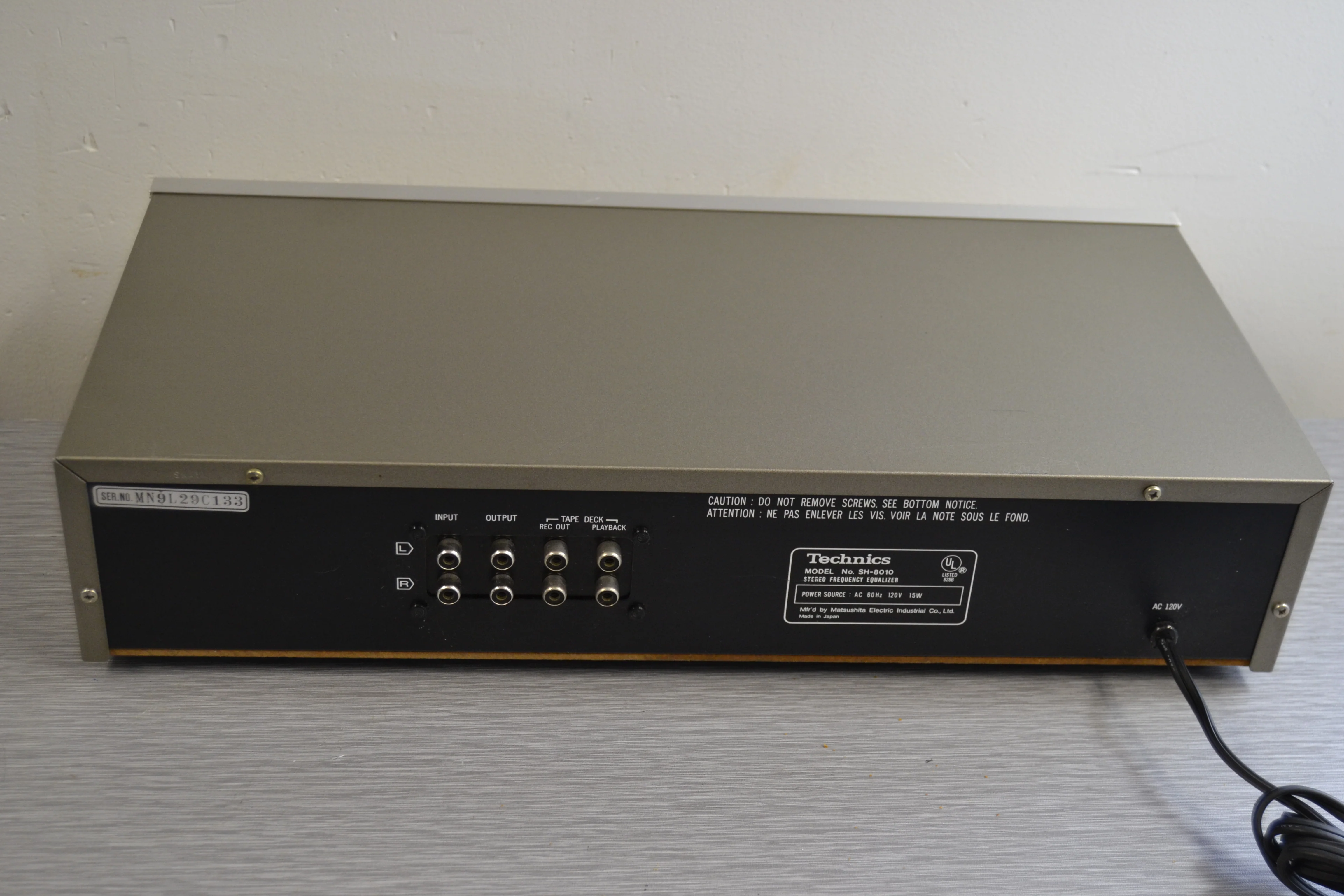Technics SH-8010 Stereo Graphic Equalizer - Image 8