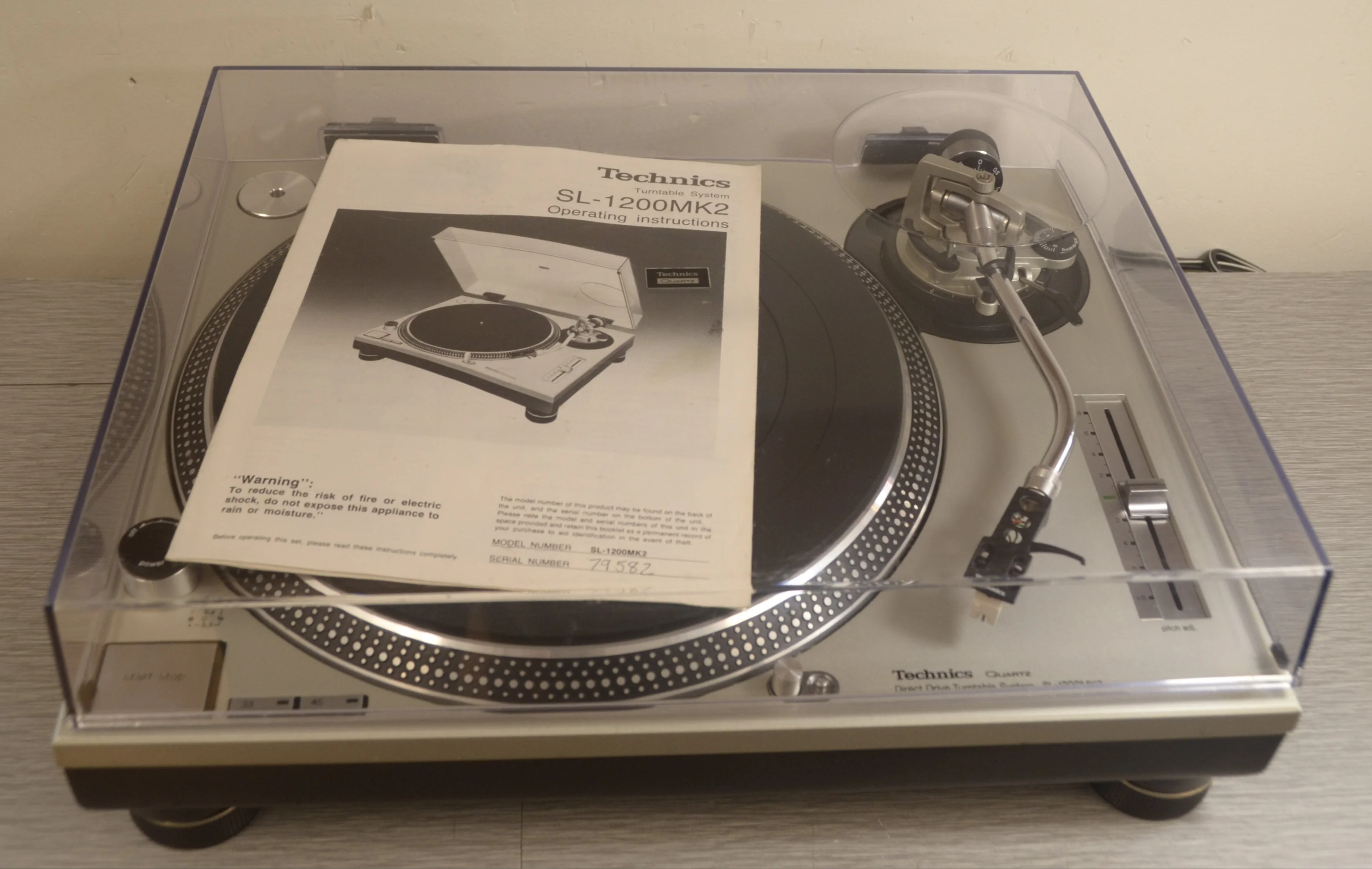 Technics SL-1200 MKII Direct Drive Turntable * Manual * Pickering DJ Cartridge - Image 3