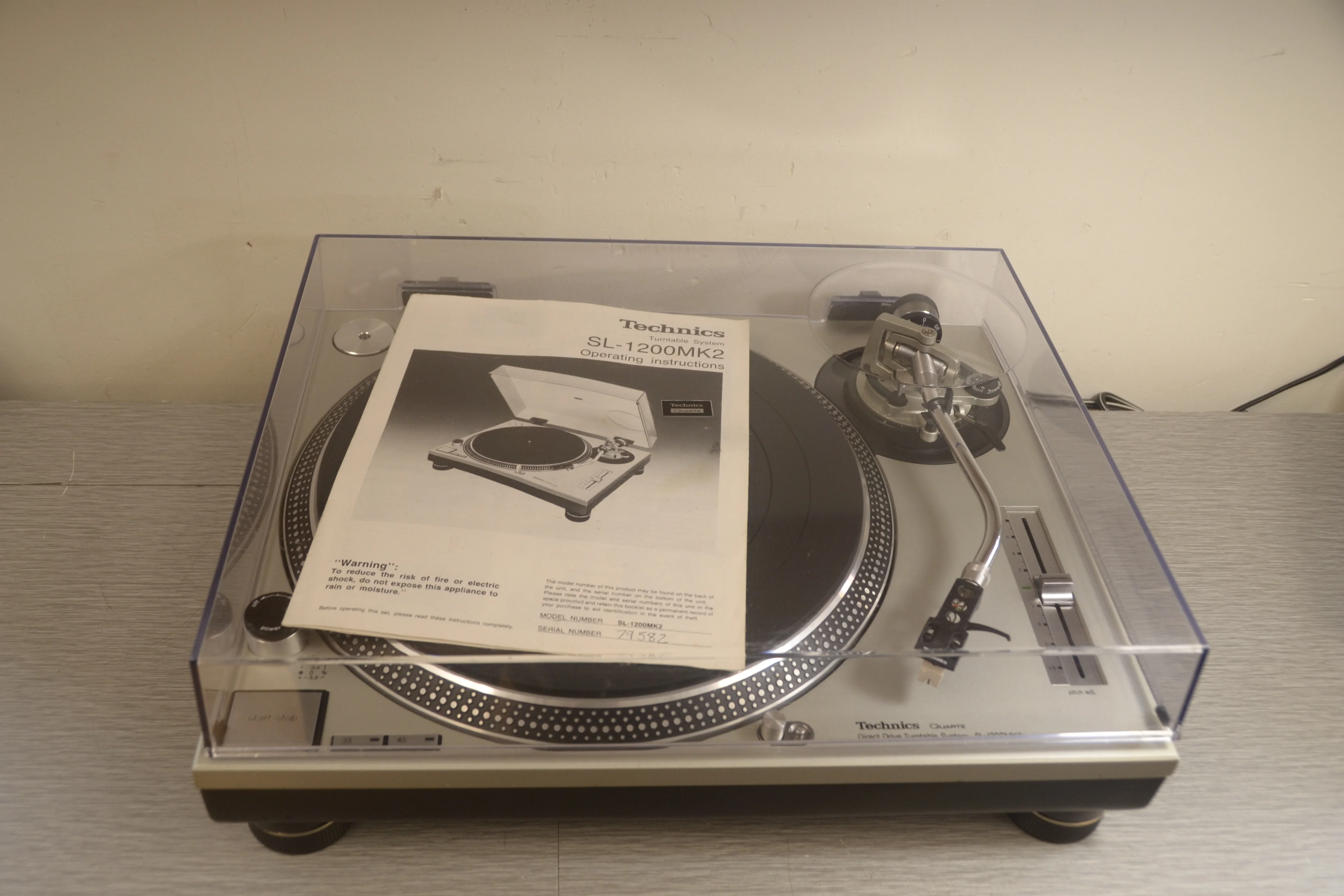 Technics SL-1200 MKII Direct Drive Turntable * Manual * Pickering DJ Cartridge - Image 4