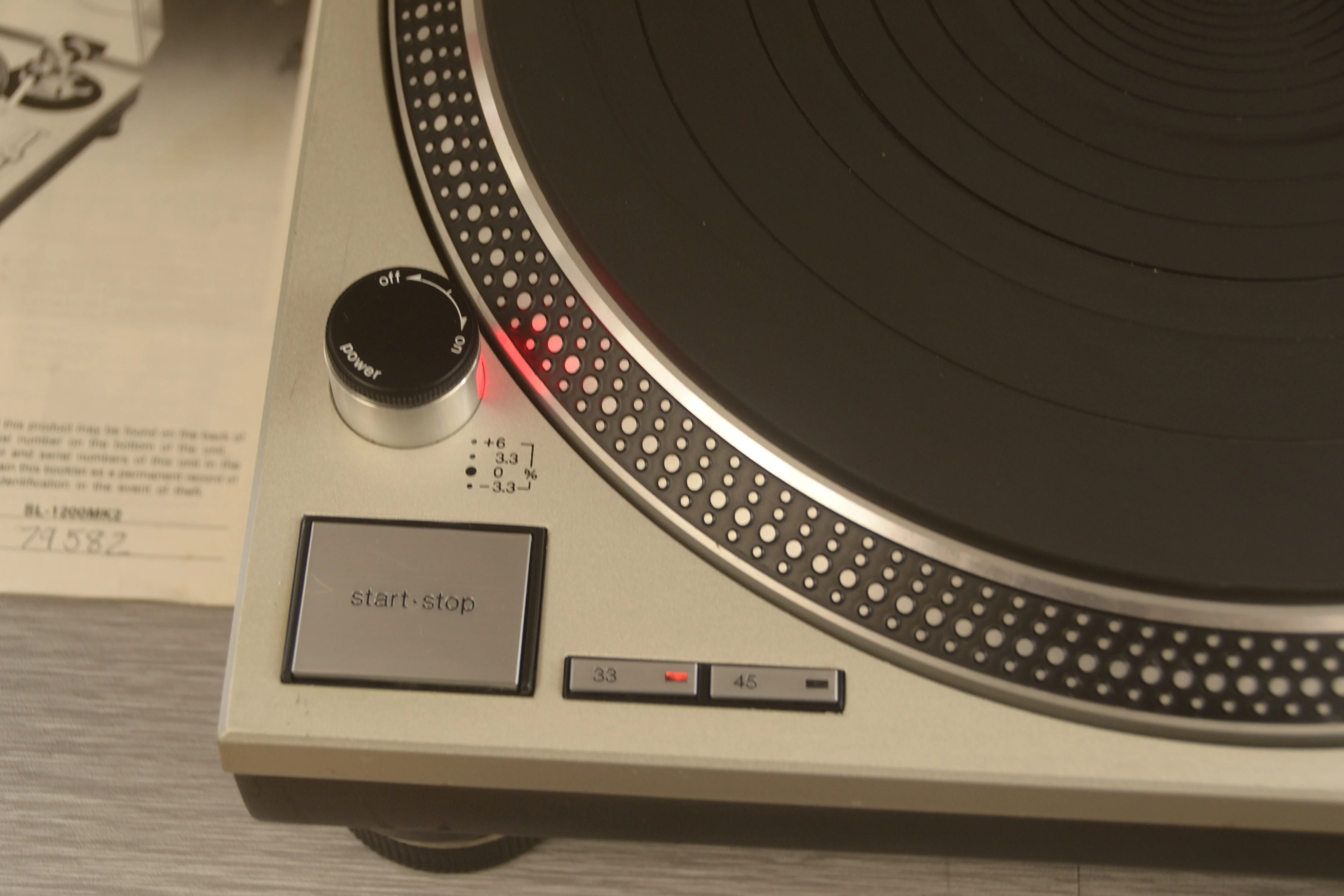 Technics SL-1200 MKII Direct Drive Turntable * Manual * Pickering DJ Cartridge - Image 7