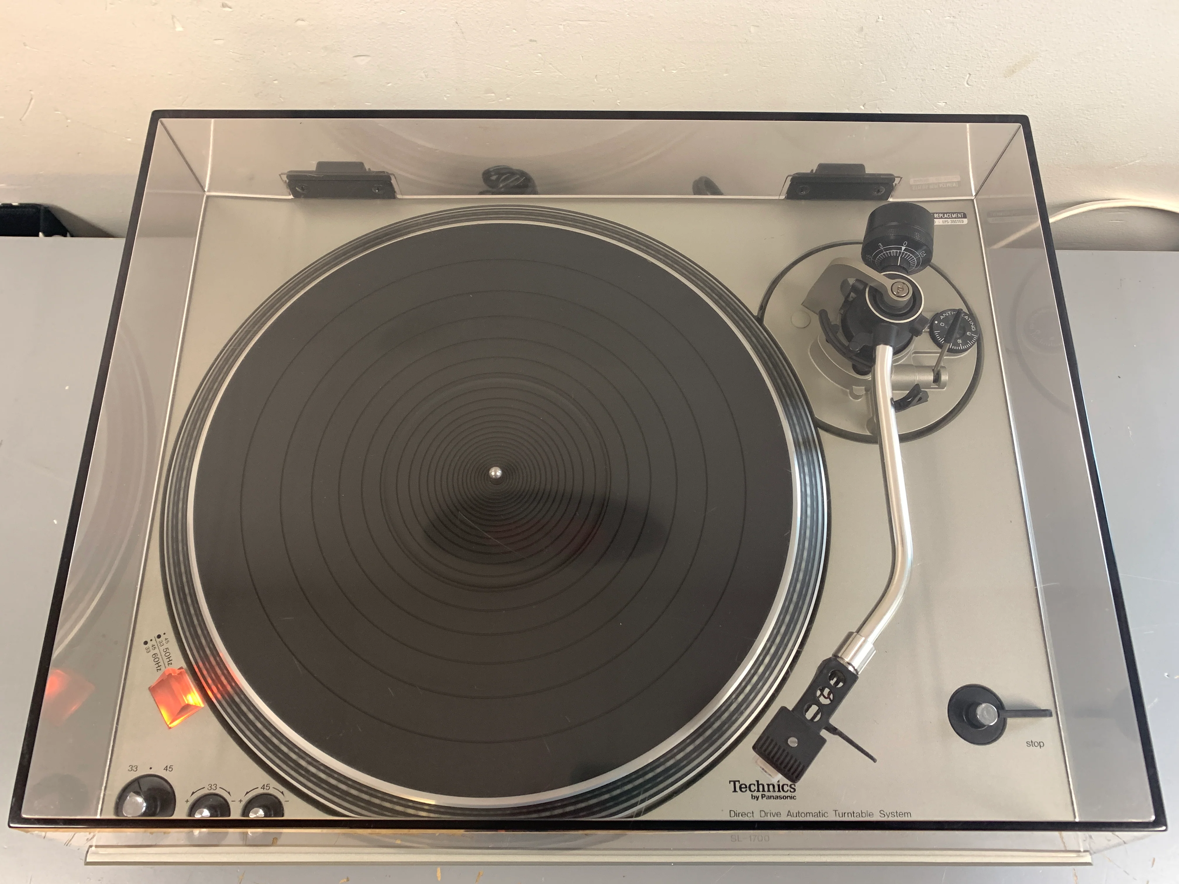 Technics SL-1700 Semi Automatic Direct Drive Turntable * New AT Cartridge - Image 9