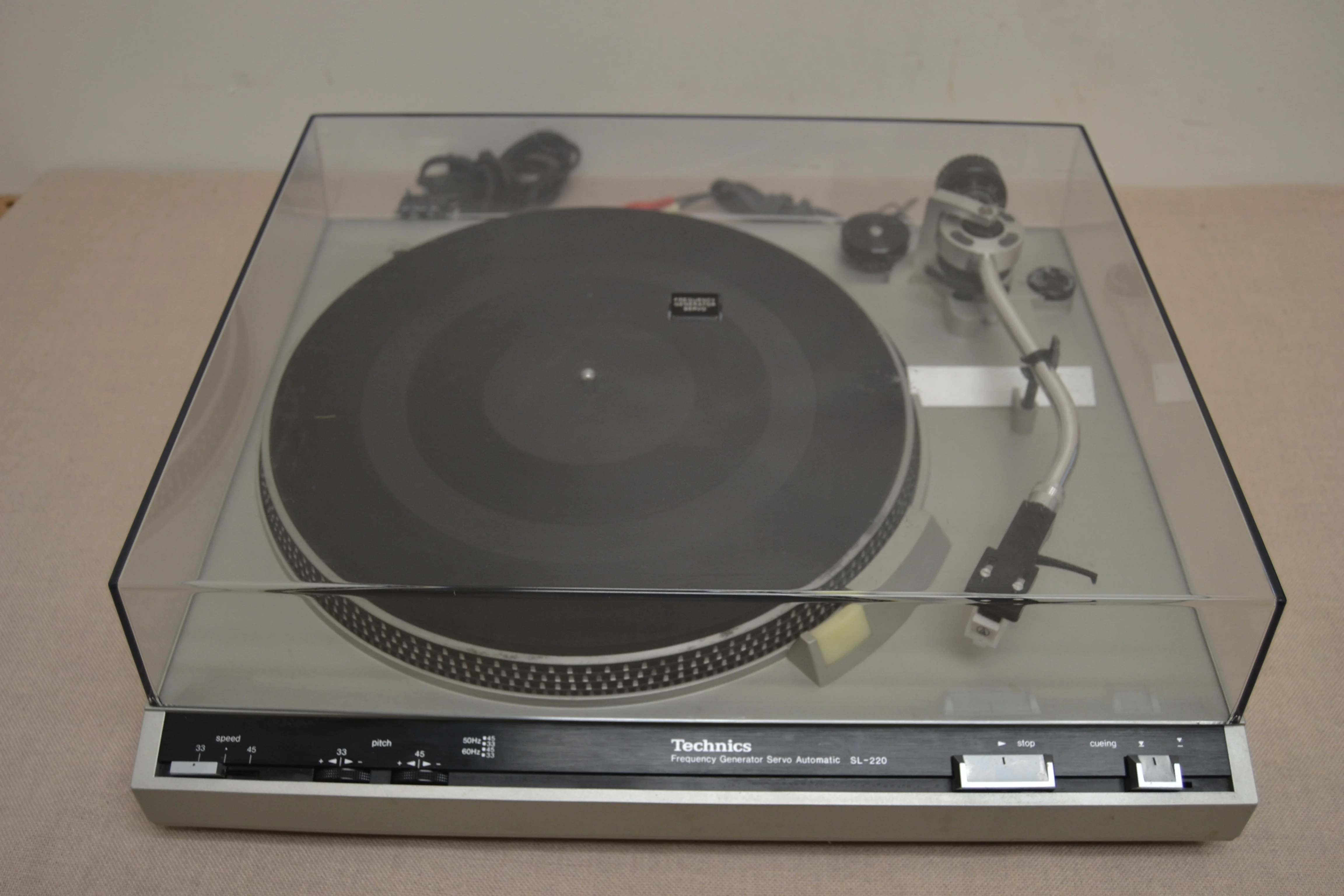 Technics SL-220 Belt Driven Turntable * NEW Audio Technica At3600 Cartridge * Box - Image 7