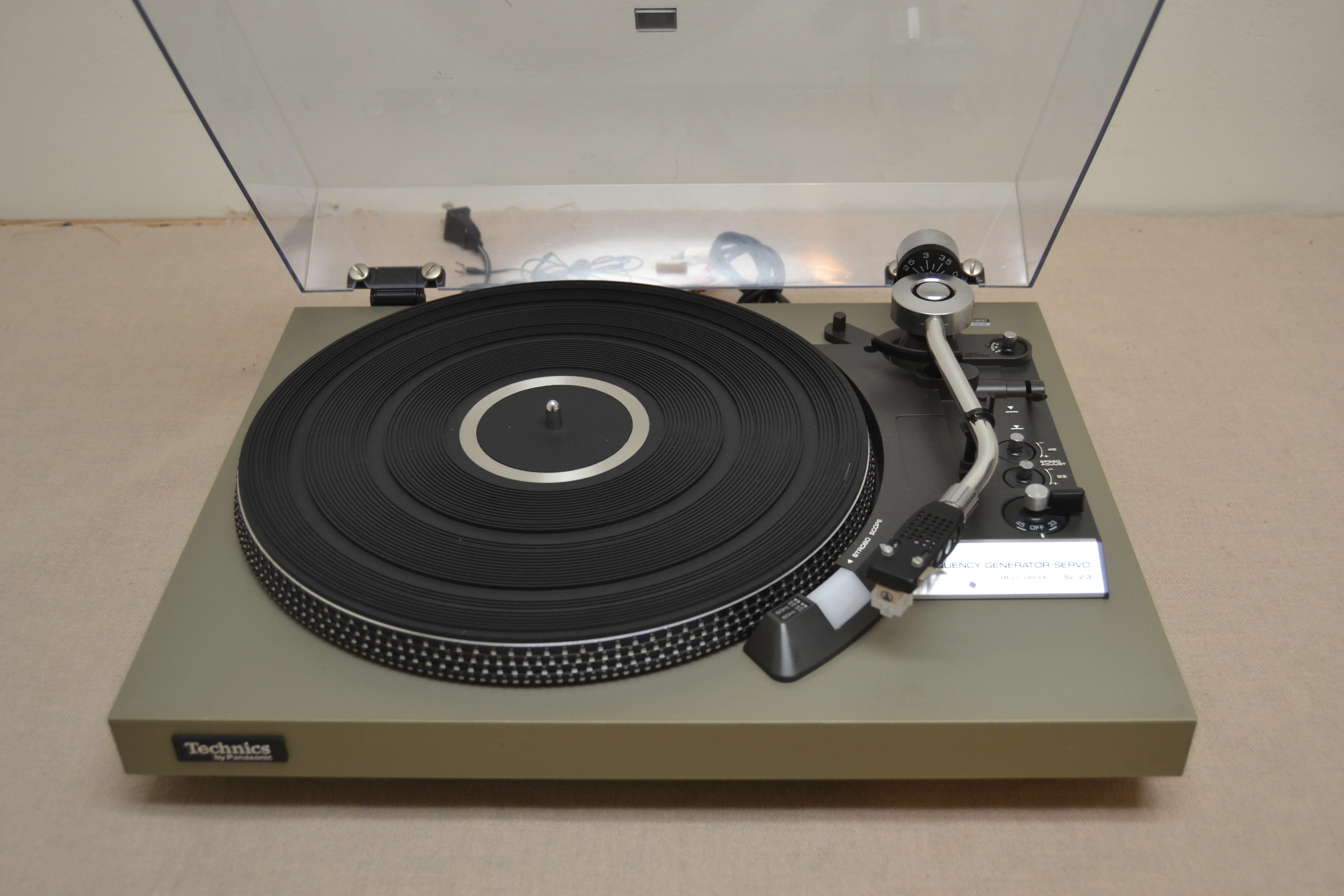Technics SL-23 Belt Drive Turntable * Auto-Stop * NEW Audio Technica AT3600 Cartridge - Image 13
