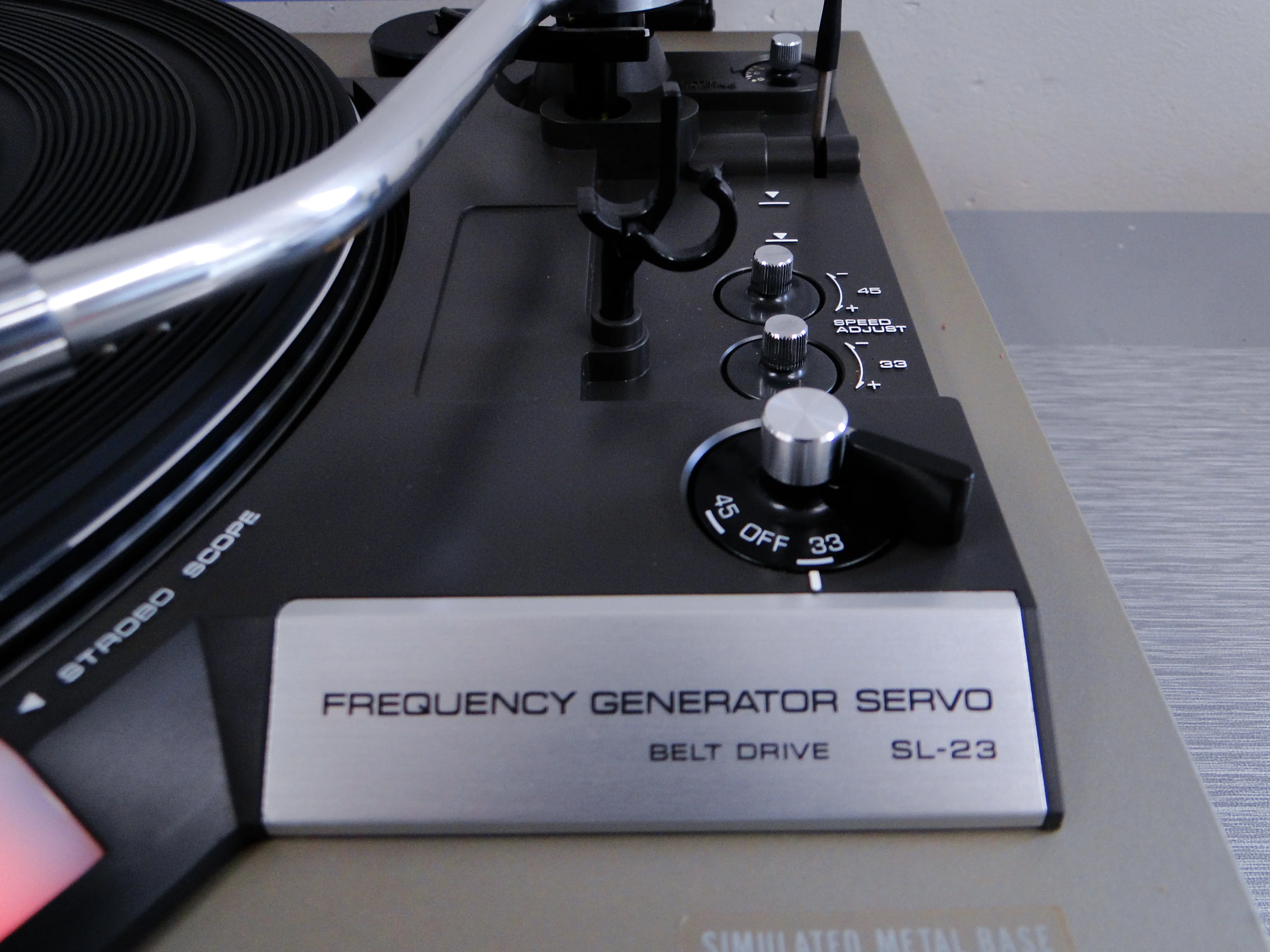 Technics SL-23 Belt Drive Turntable * NEW Audio Technica Cartridge AT3600 - Image 5