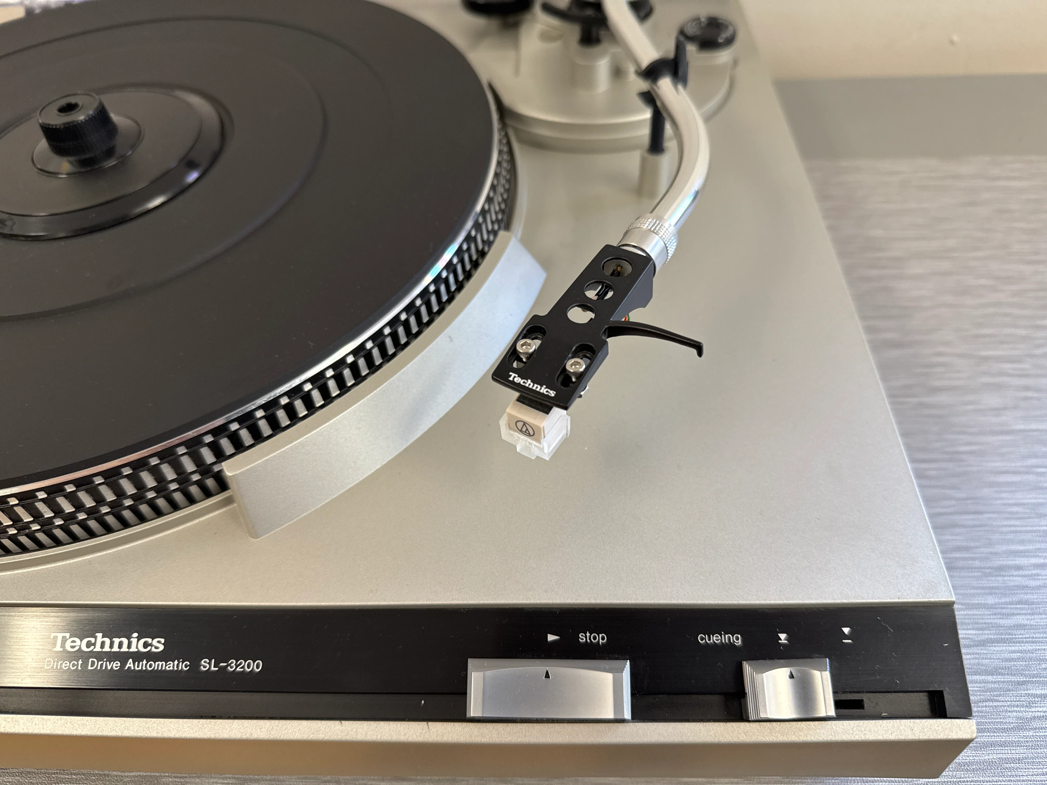 Technics SL-3200 Direct Drive Turntable * Record Weight * NEW Audio Technica Cartridge AT3600 - Image 4