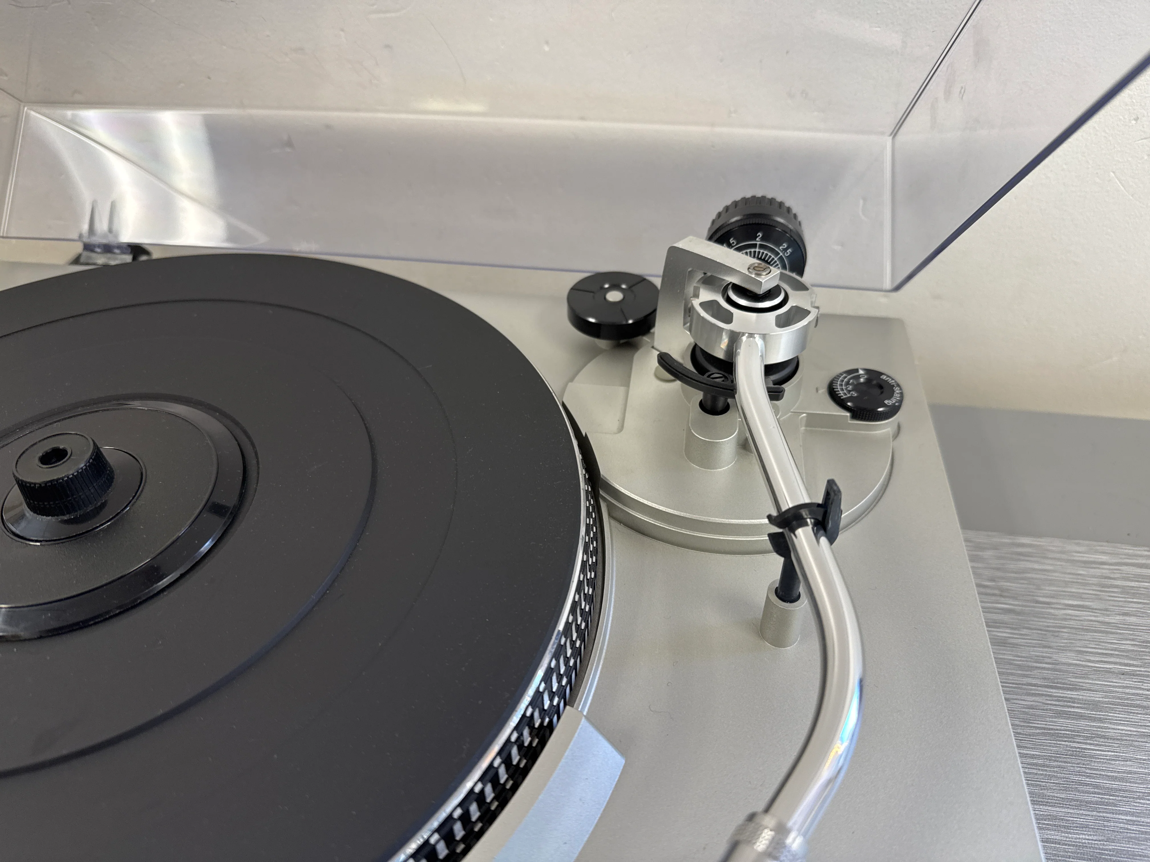 Technics SL-3200 Direct Drive Turntable * Record Weight * NEW Audio Technica Cartridge AT3600 - Image 6
