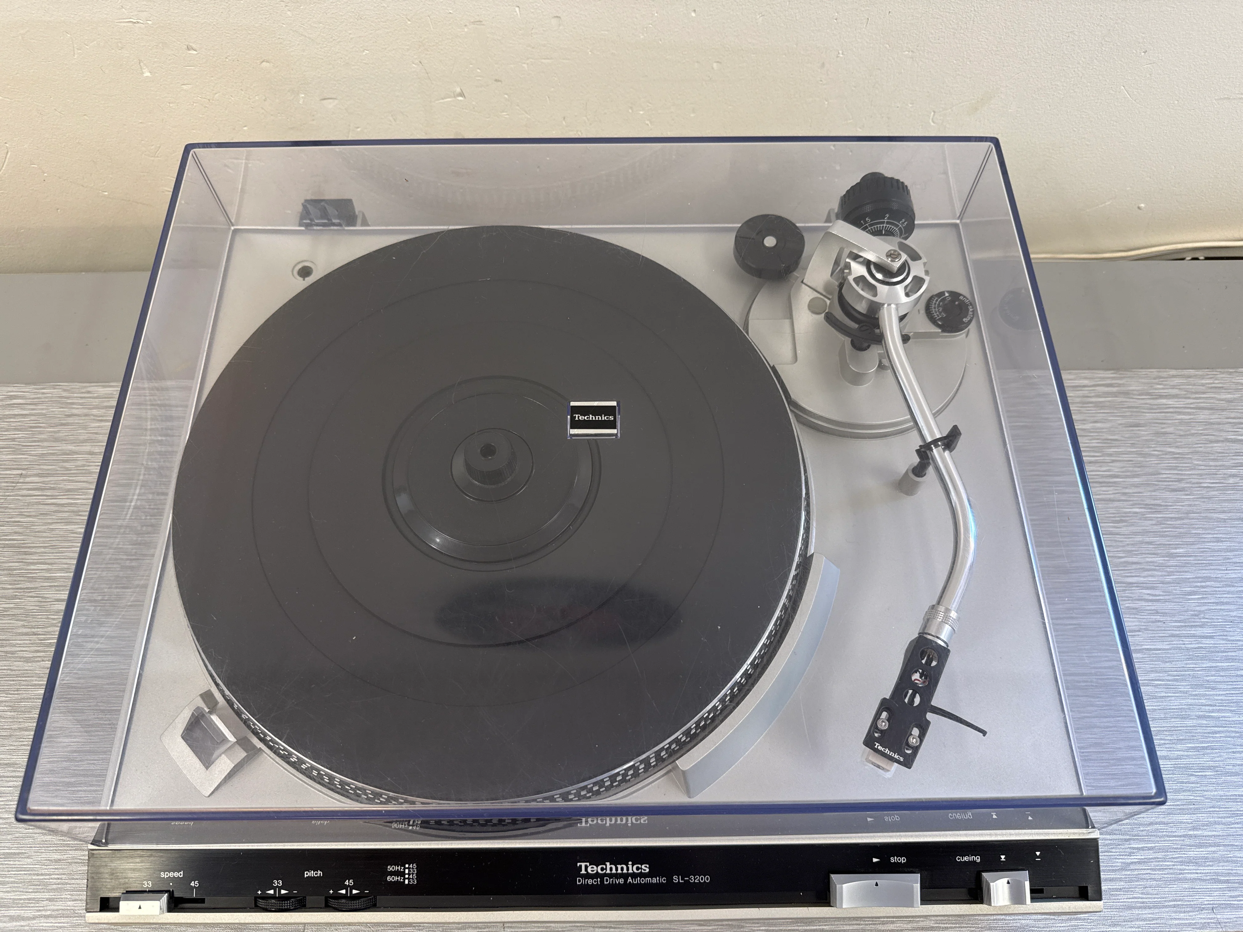 Technics SL-3200 Direct Drive Turntable * Record Weight * NEW Audio Technica Cartridge AT3600 - Image 7