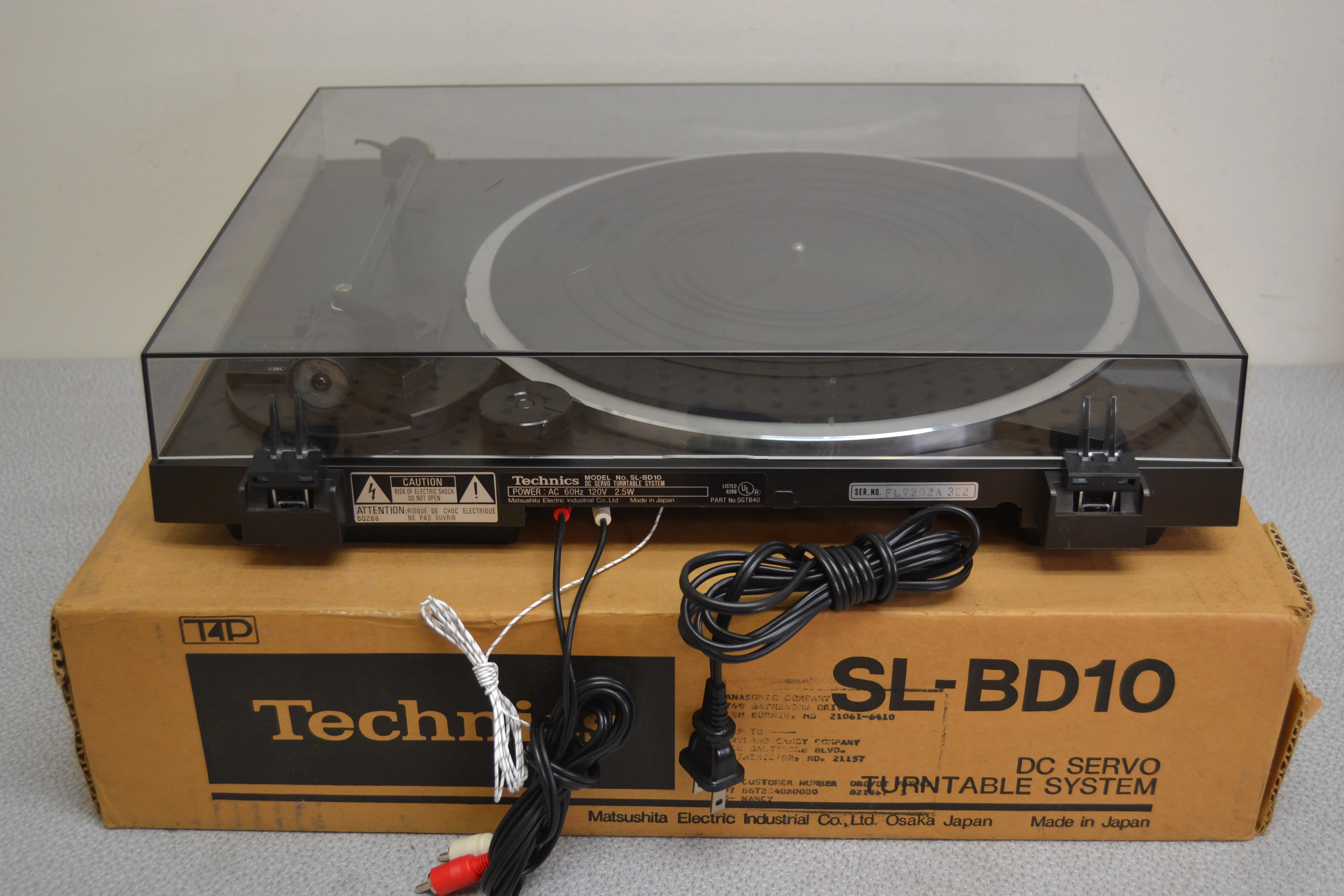 Technics SL-BD10 Belt Drive Turntable * Box - Image 10