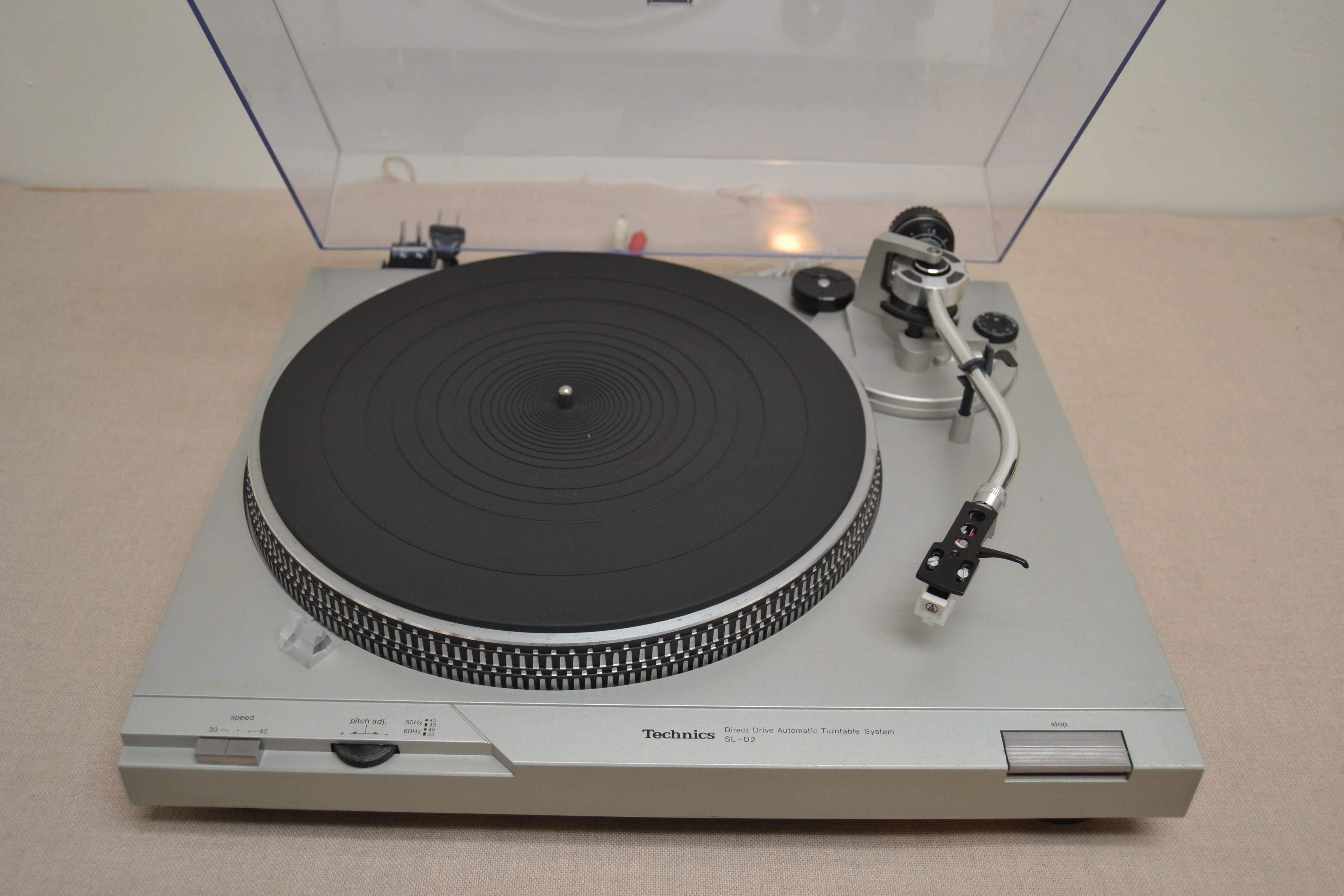 Technics SL-D2 Direct Drive Semi Automatic Turntable * NEW Audio Technica AT3600 Cartridge - Image 2
