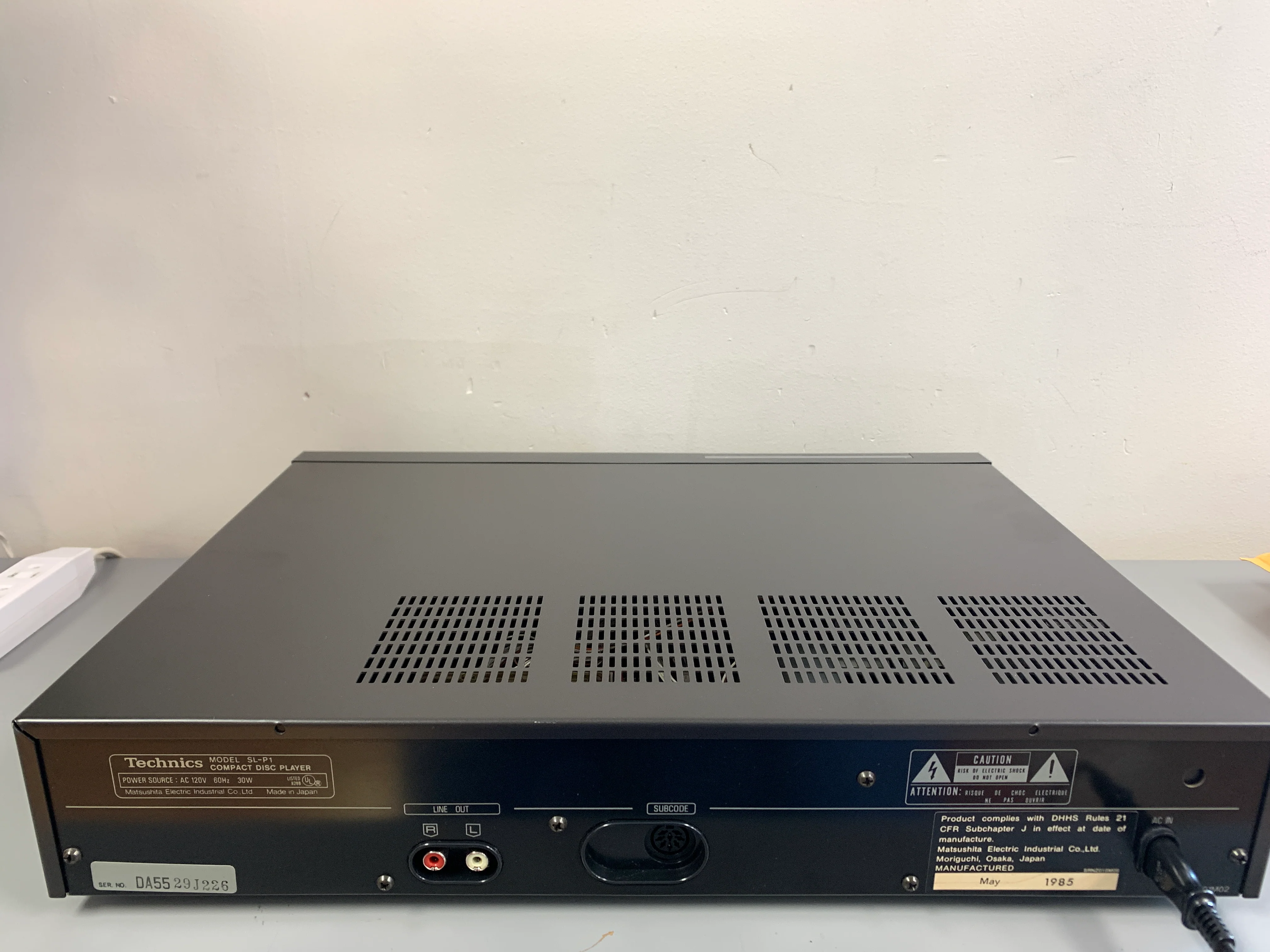 Technics SL-P1 CD Player - Image 8
