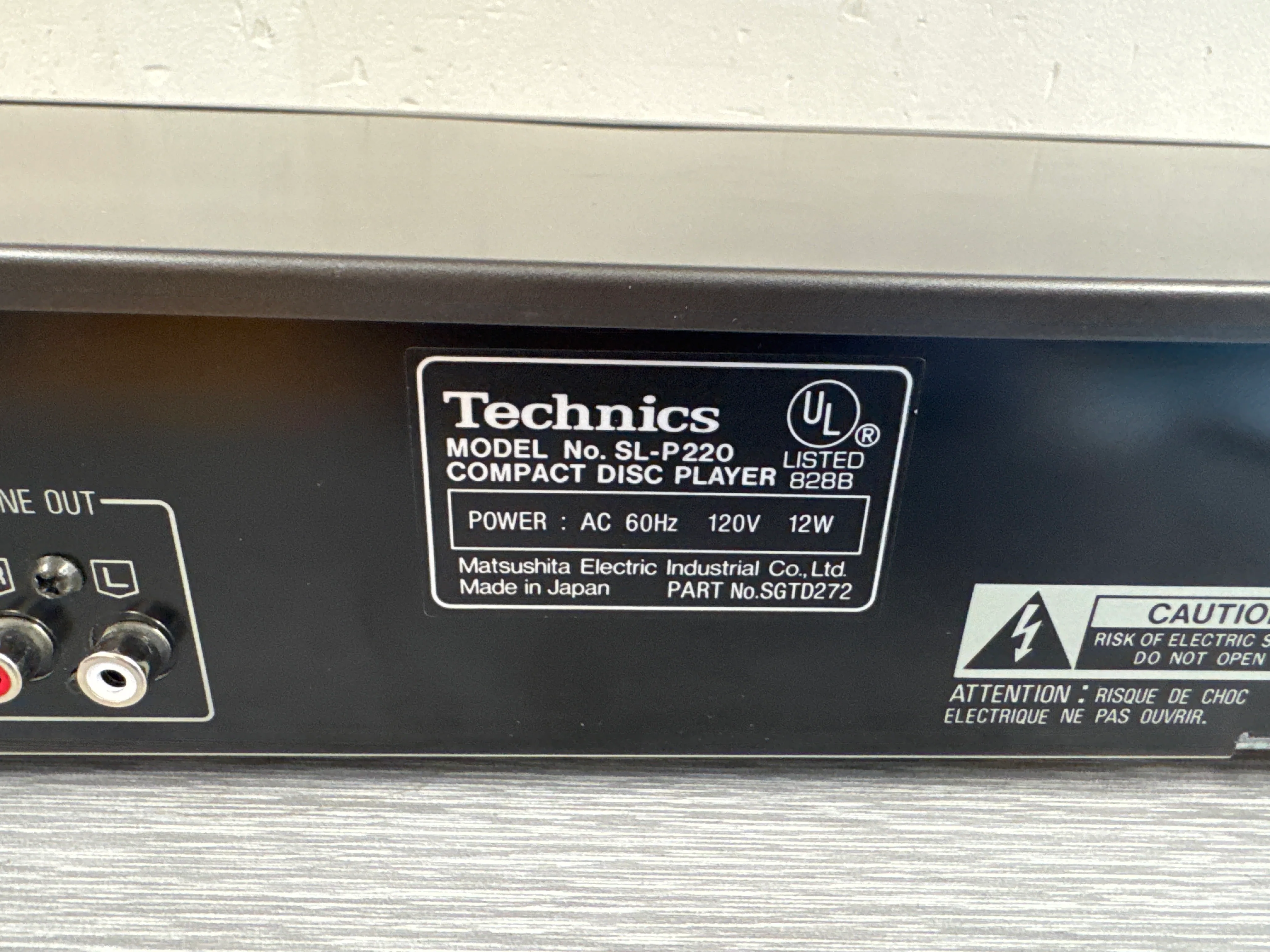 Technics SL-P220 Single CD Player - Image 10