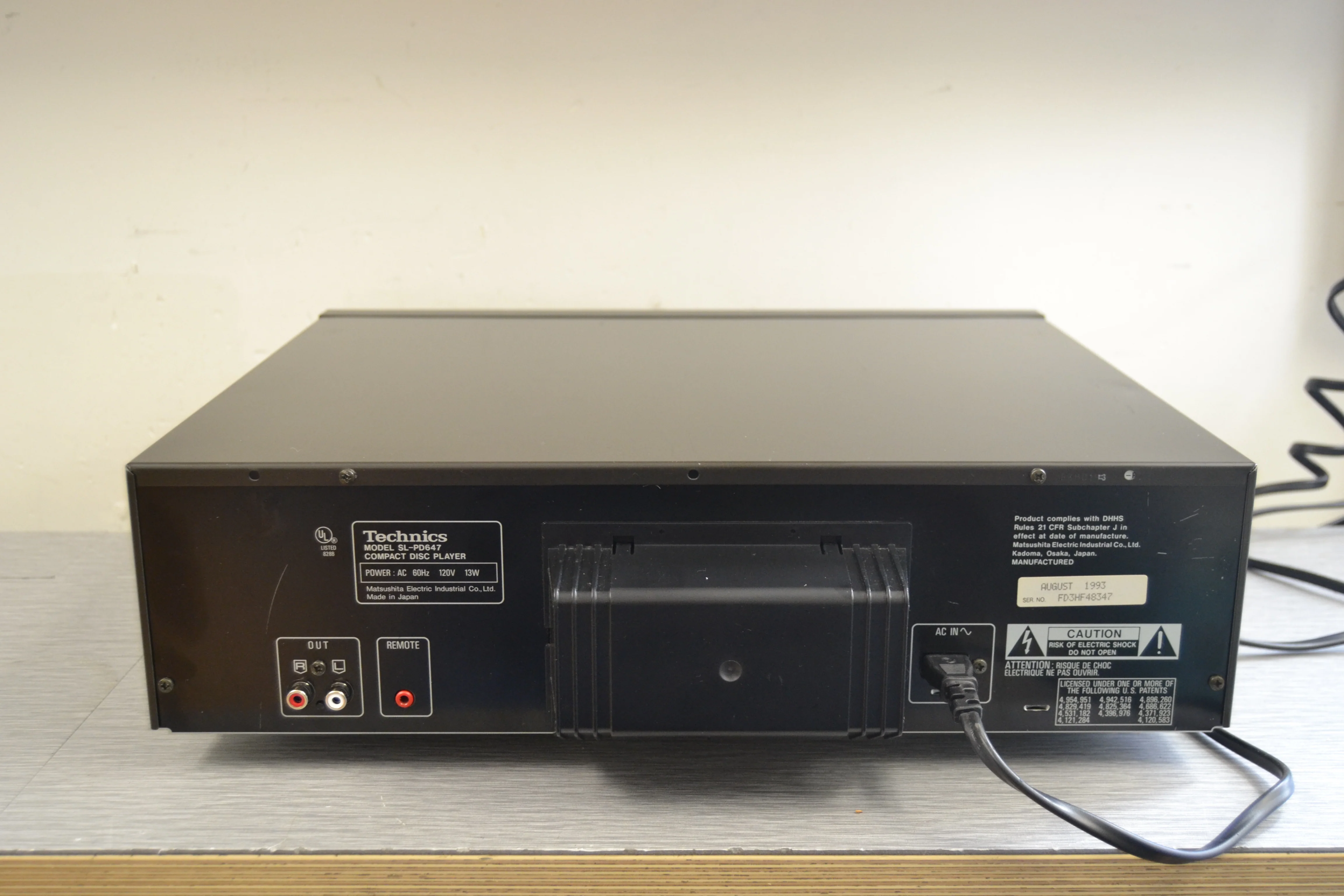 Technics SL-PD647 CD Carousel * 5 Discs - Image 9