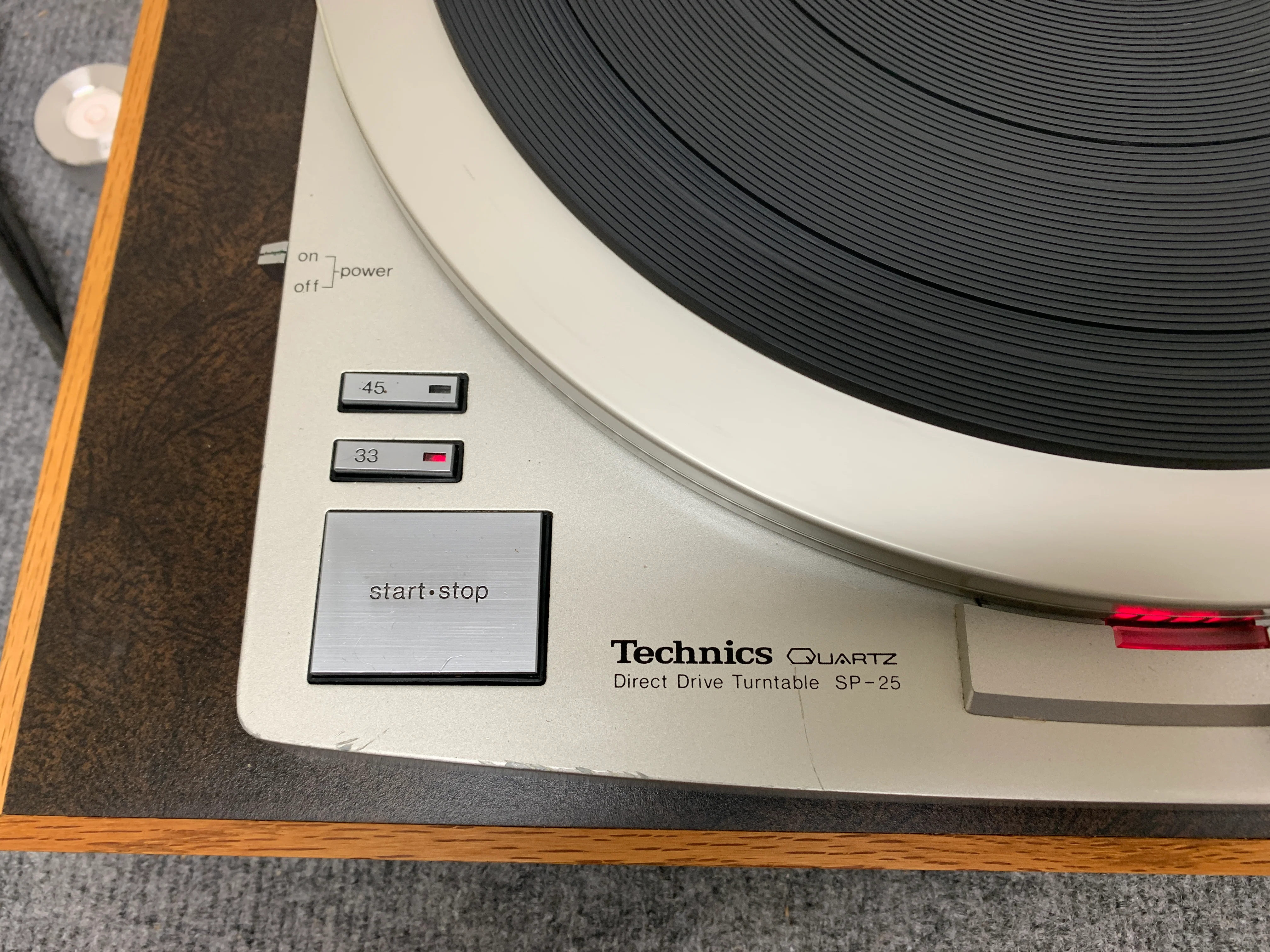 Technics SP-25 Turntable * Audio Technica ToneArm * Custom Built Base * Stanton 680E Cartridge - Image 4