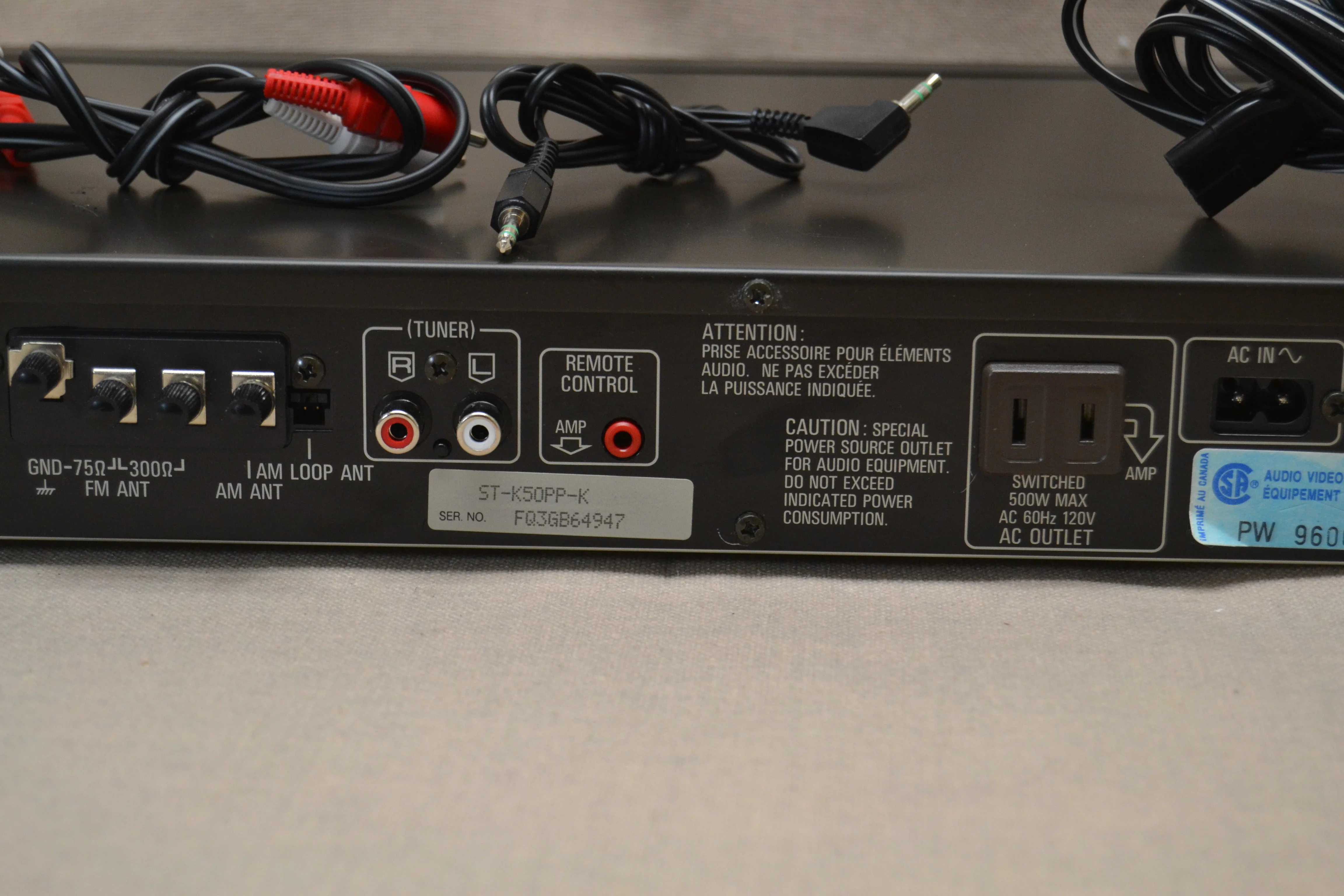 Technics ST-K50 Stereo Tuner - Image 10