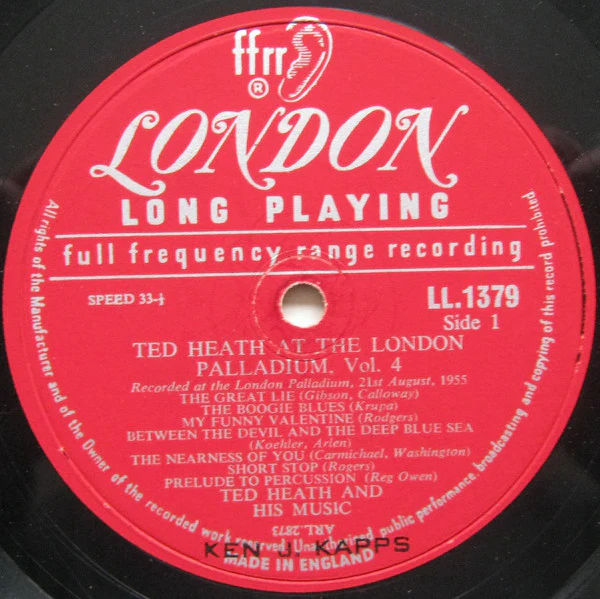 Ted Heath And His Orchestra - Ted Heath At The London Palladium Vol. 4 (LP, Album) (Very Good Plus (VG+)) - Image 3