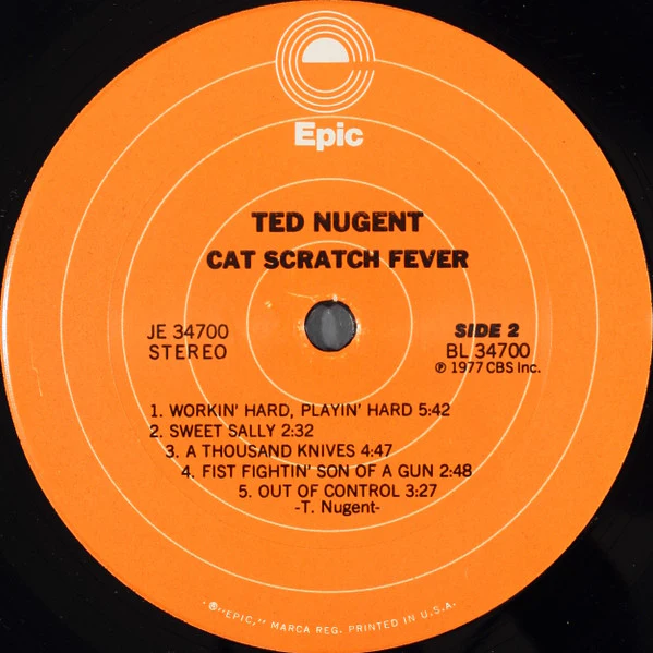 Ted Nugent - Cat Scratch Fever (LP, Album, Gat) (Very Good Plus (VG+)) - Image 4