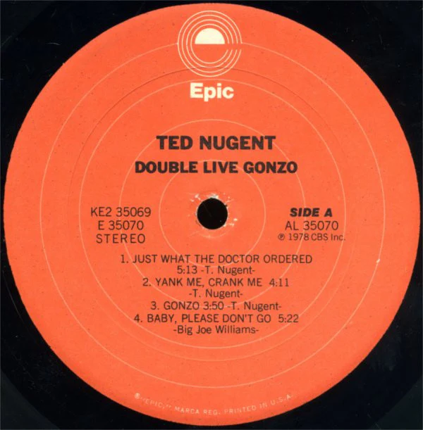Ted Nugent - Double Live Gonzo! (2xLP, Album, Pit) (Good Plus (G+)) - Image 4