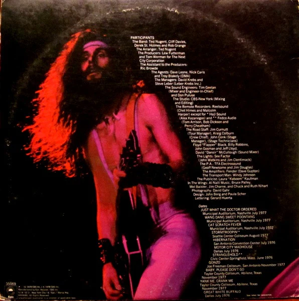 Ted Nugent - Double Live Gonzo! (2xLP, Album, Pit) (Very Good Plus (VG+)) - Image 3