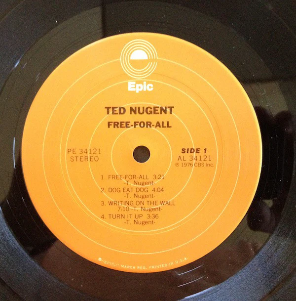 Ted Nugent - Free-For-All (LP, Album, Ori) (Very Good (VG)) - Image 4