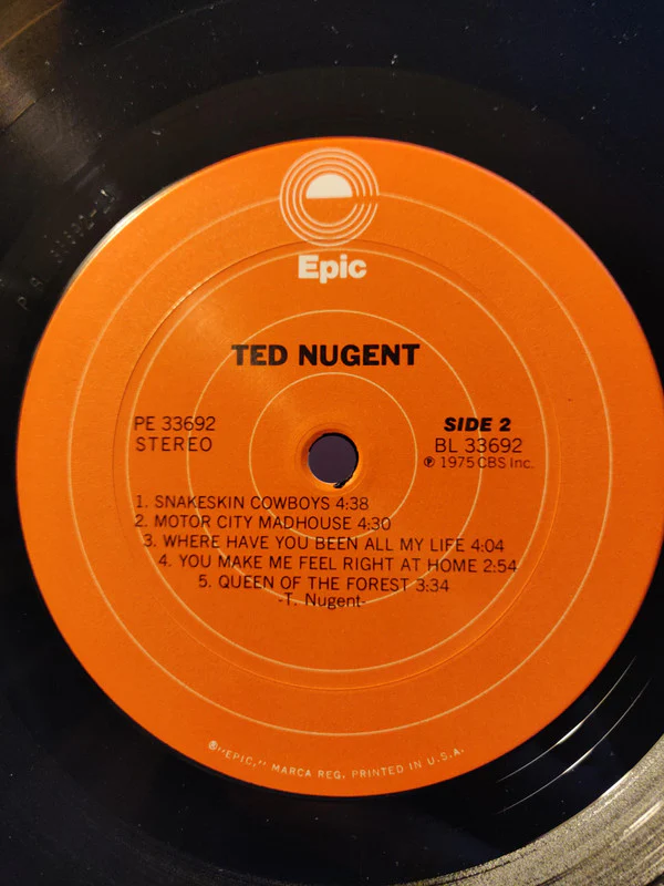 Ted Nugent - Ted Nugent (LP, Album) (Near Mint (NM or M-)) - Image 3