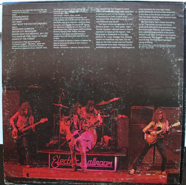 Ted Nugent - Ted Nugent (LP, Album, San) (Good Plus (G+)) - Image 2