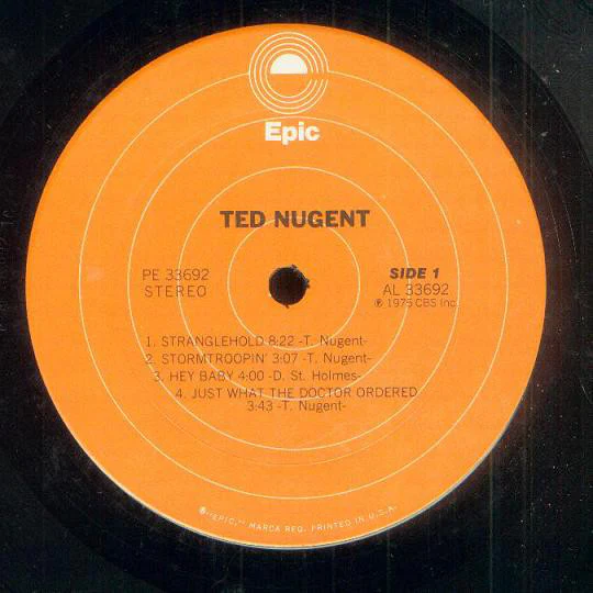 Ted Nugent - Ted Nugent (LP, Album, San) (Good Plus (G+)) - Image 3