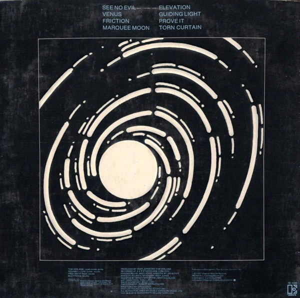 Television - Marquee Moon (LP, Album, SP ) (Very Good Plus (VG+)) - Image 2