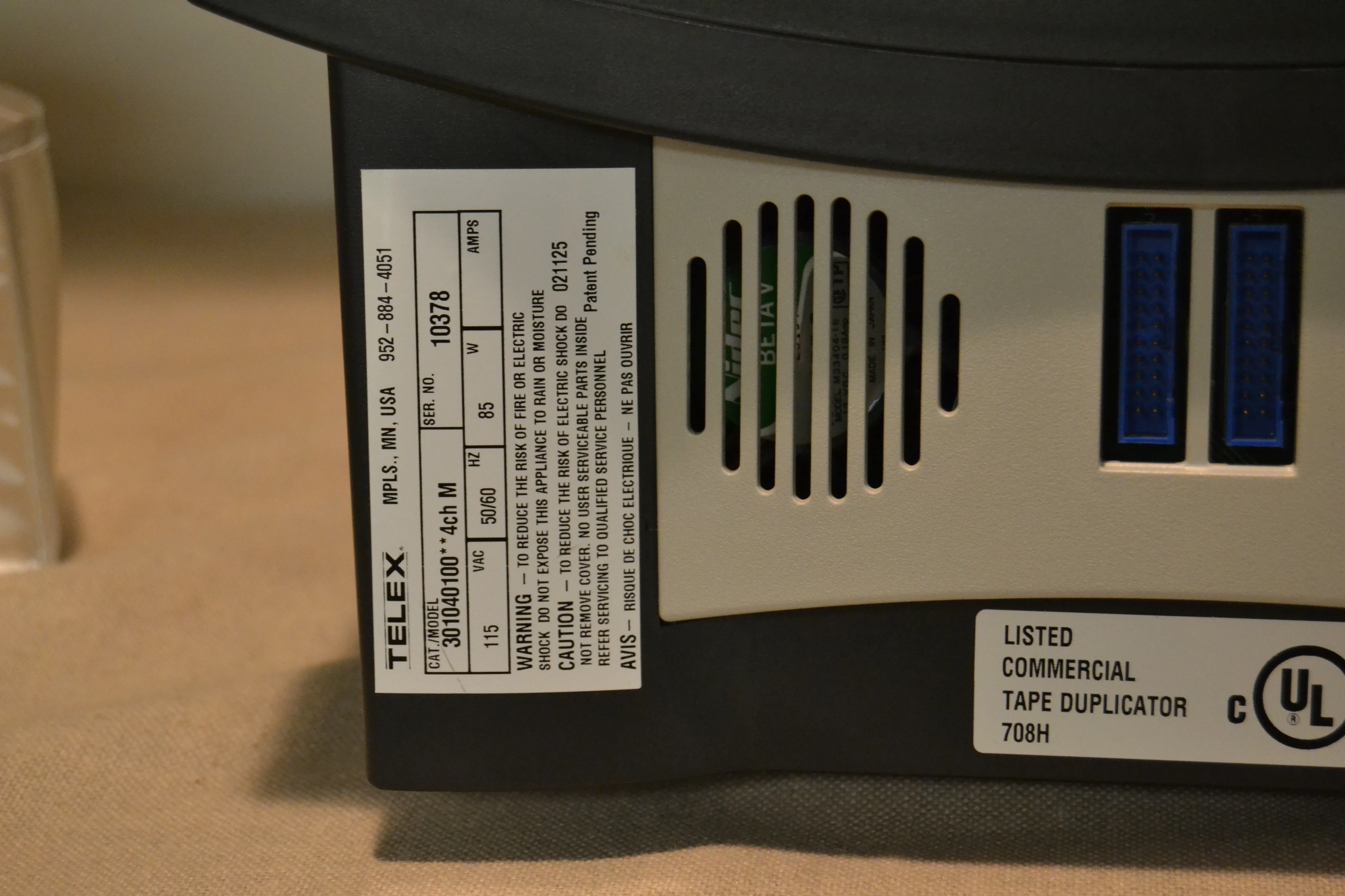 Telex Xgen Professional Cassette Duplicator - Image 13