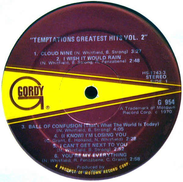 Temptations* - Greatest Hits II (LP, Comp) (Very Good (VG)) - Image 3